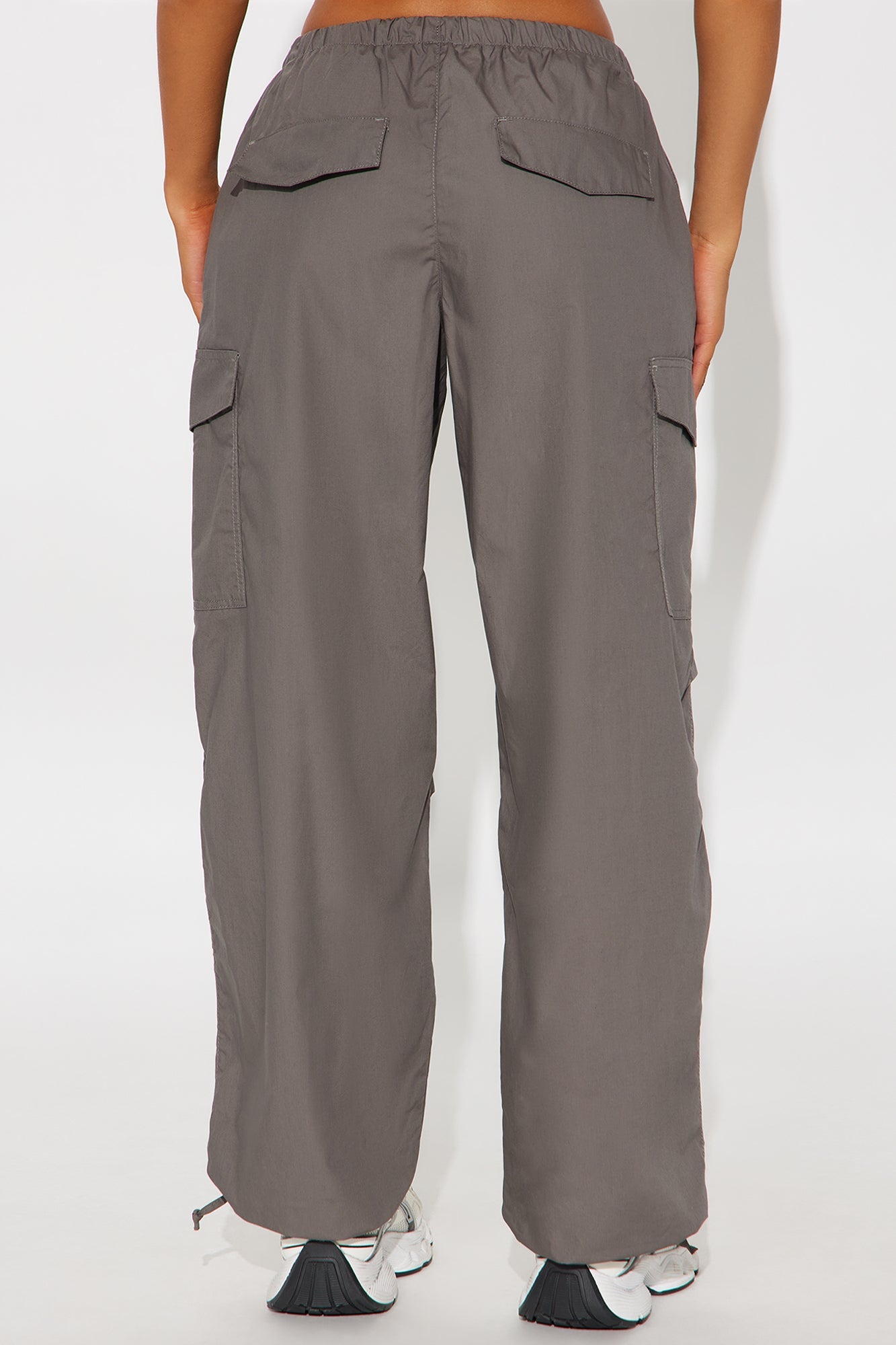 Street Smart Cargo Parachute Pant - Grey