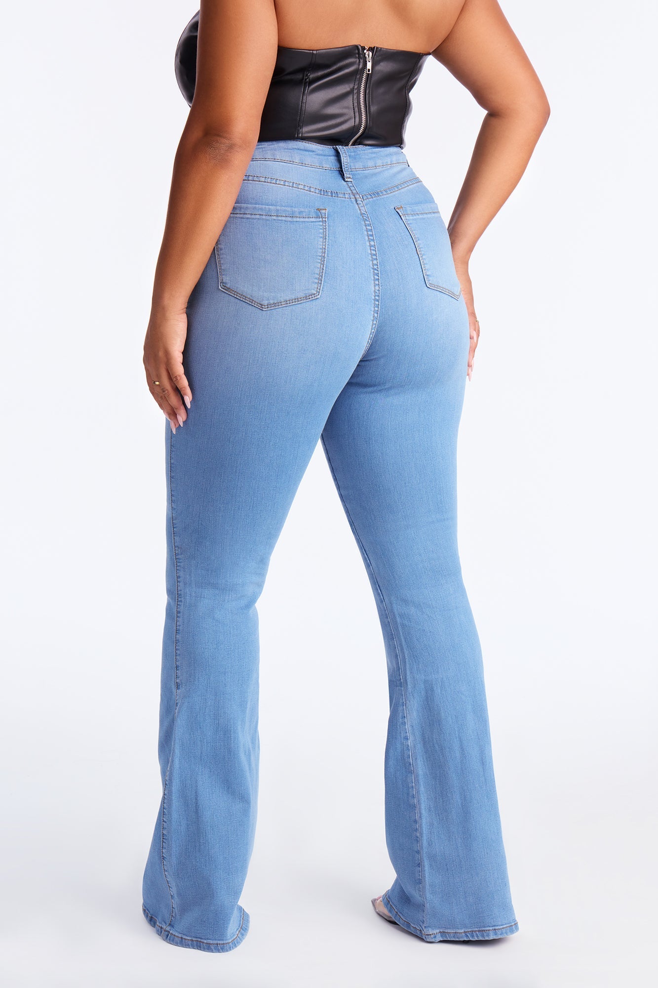 Tall Deep In My Soul Flare Jeans - Light Wash