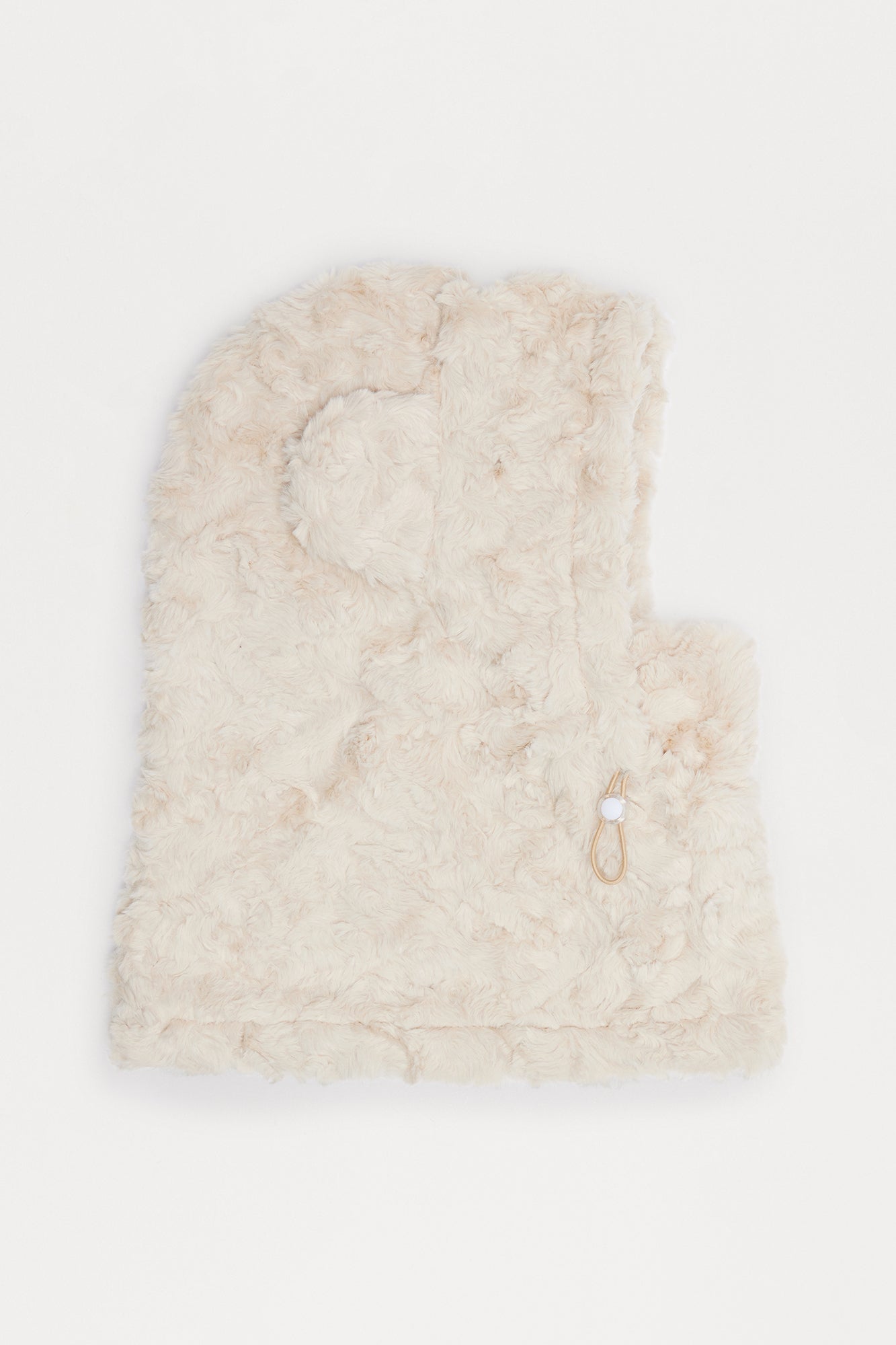 Grizzly Mountain Faux Fur Balaclava - Ivory