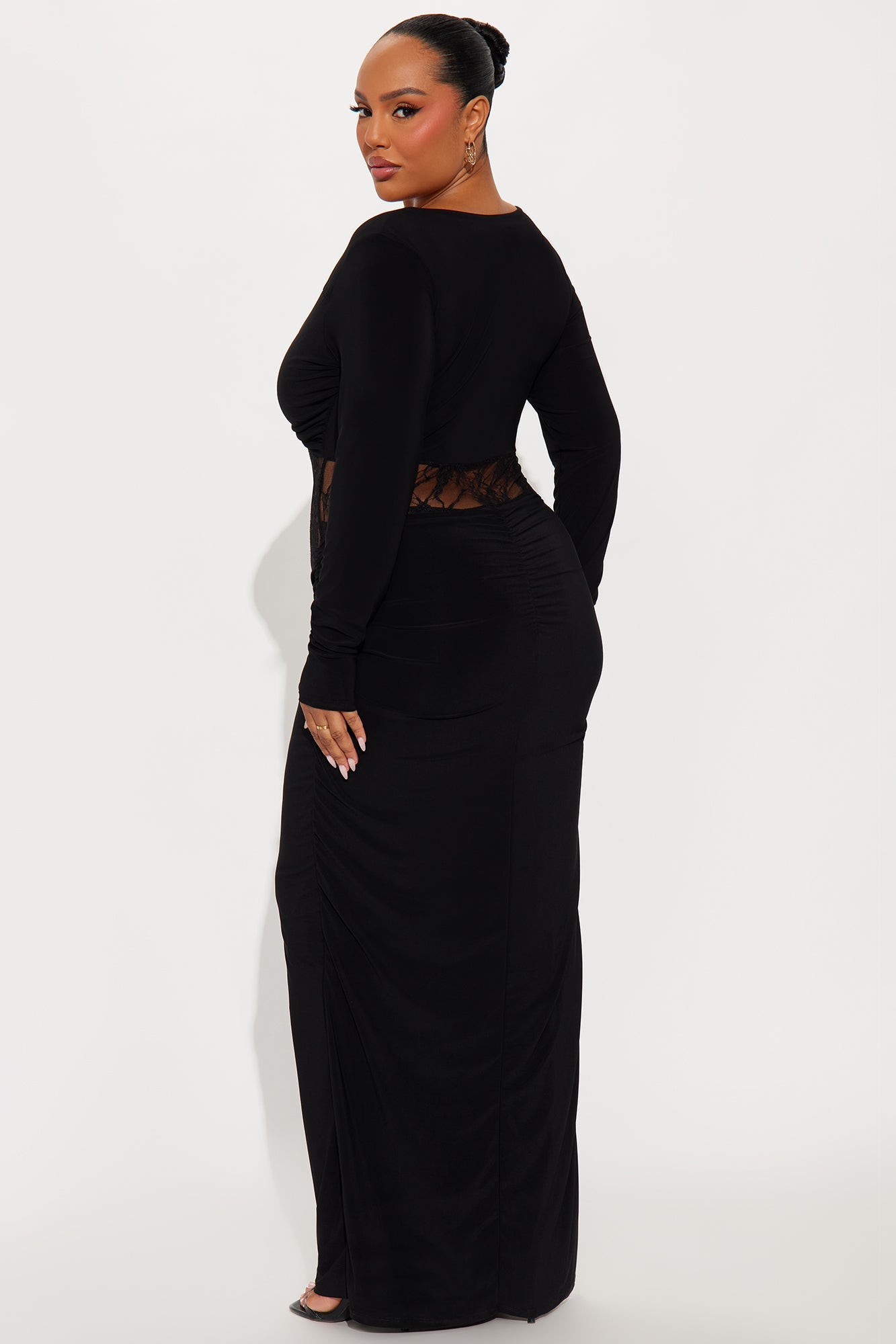 Instant Crush Lace Maxi Dress - Black