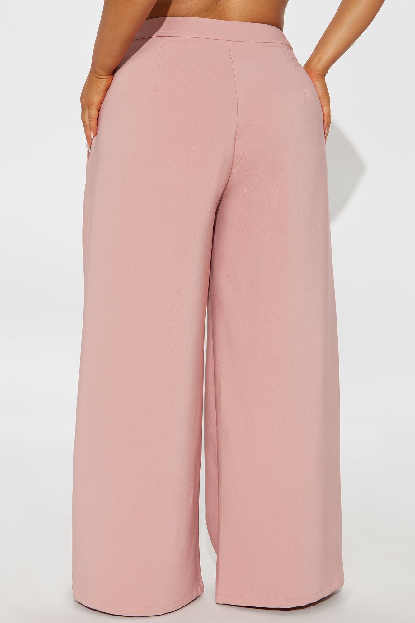 Luxe Living Pleated Trouser Pant 32″ - Rose