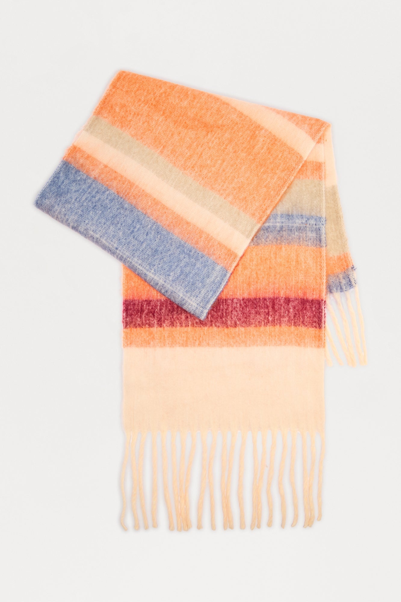 Sipping Lattes Scarf - Orange/combo