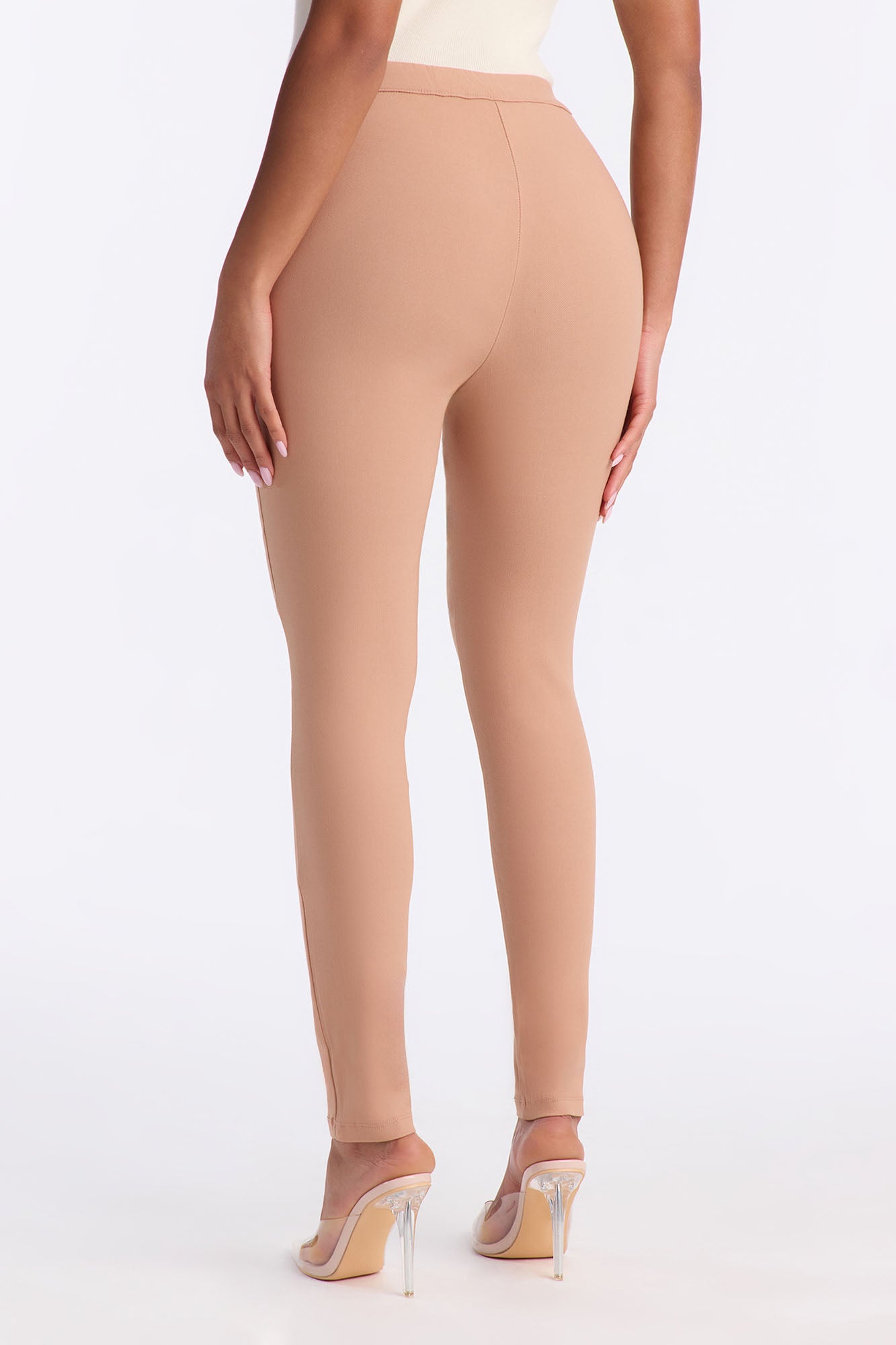Just Fine High Rise Skinny Pant - Camel