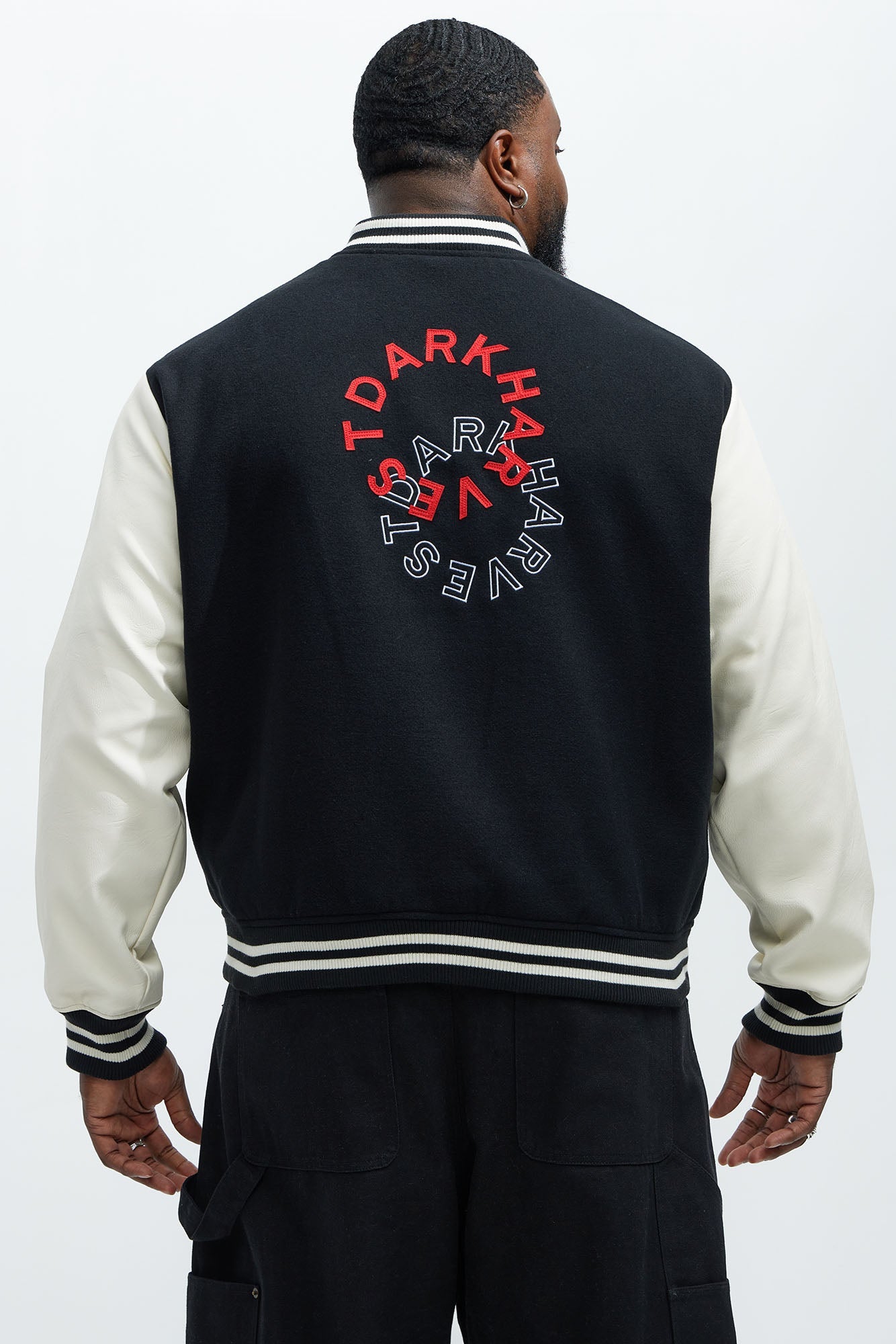 Dark Harvest Varsity Jacket - Black