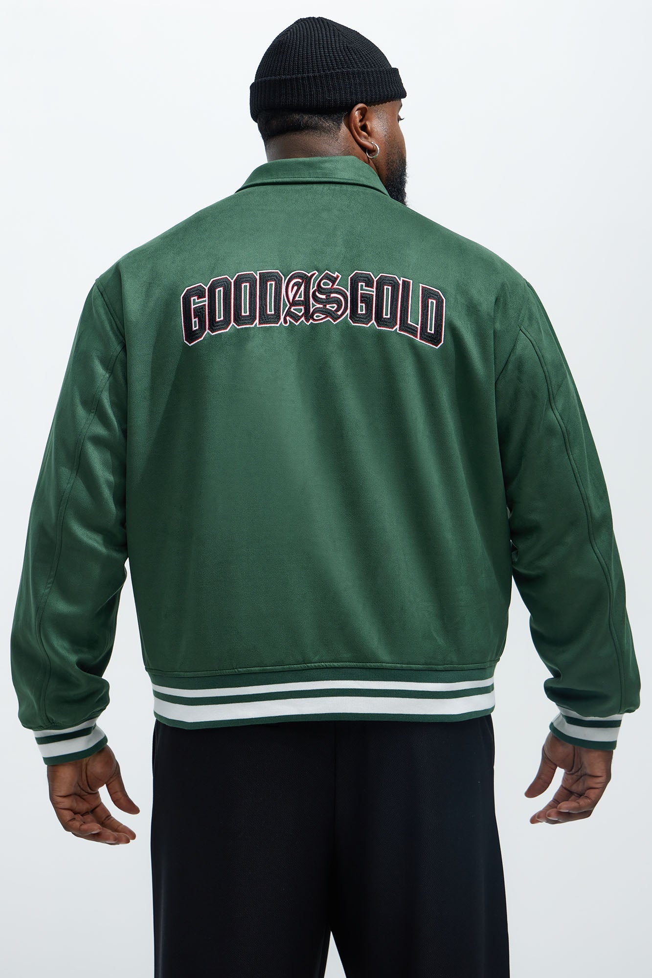 Good As Gold Varsity Jacket - Green