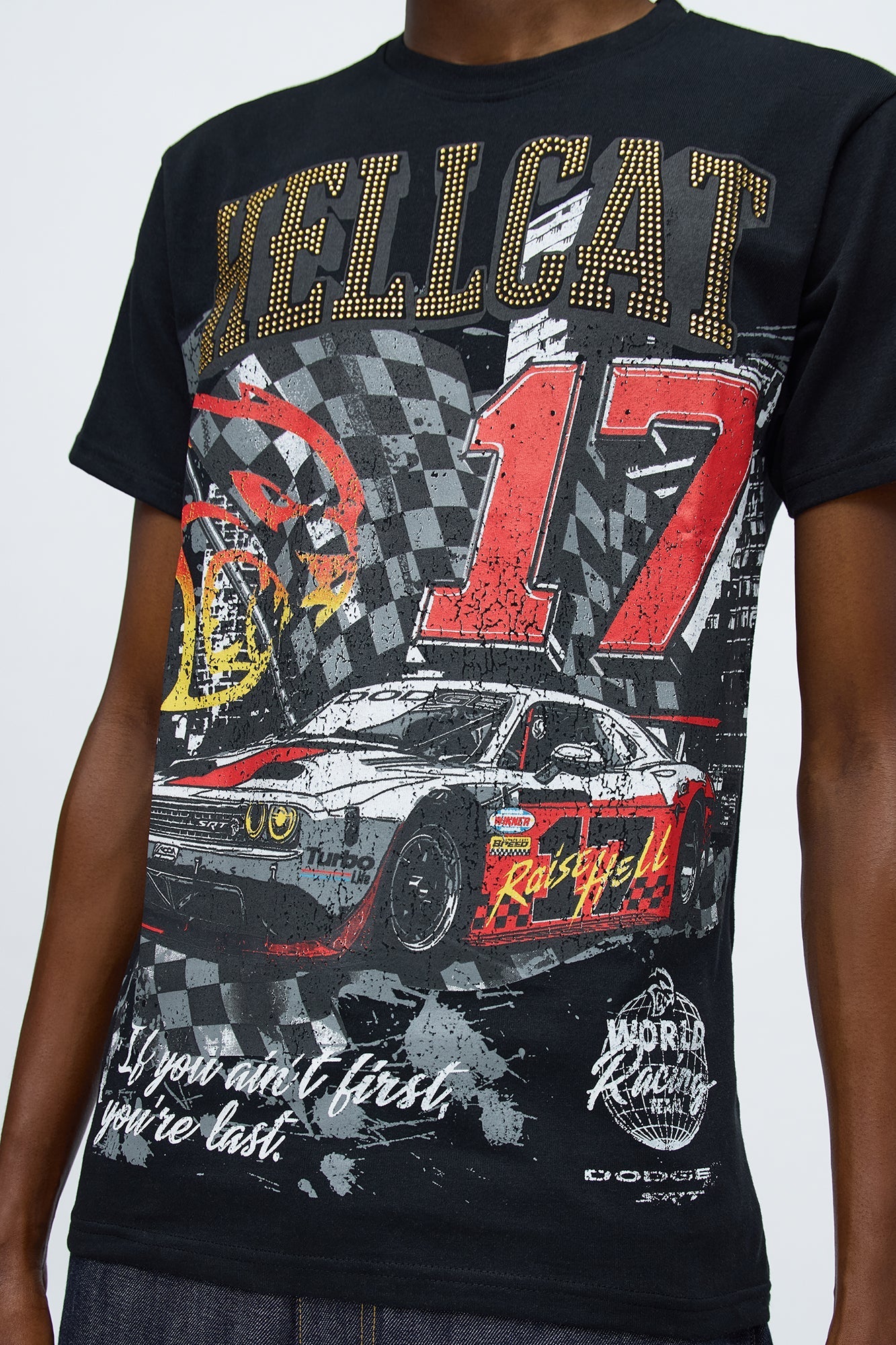 Dodge Hellcat World Racing Short Sleeve Tee - Black