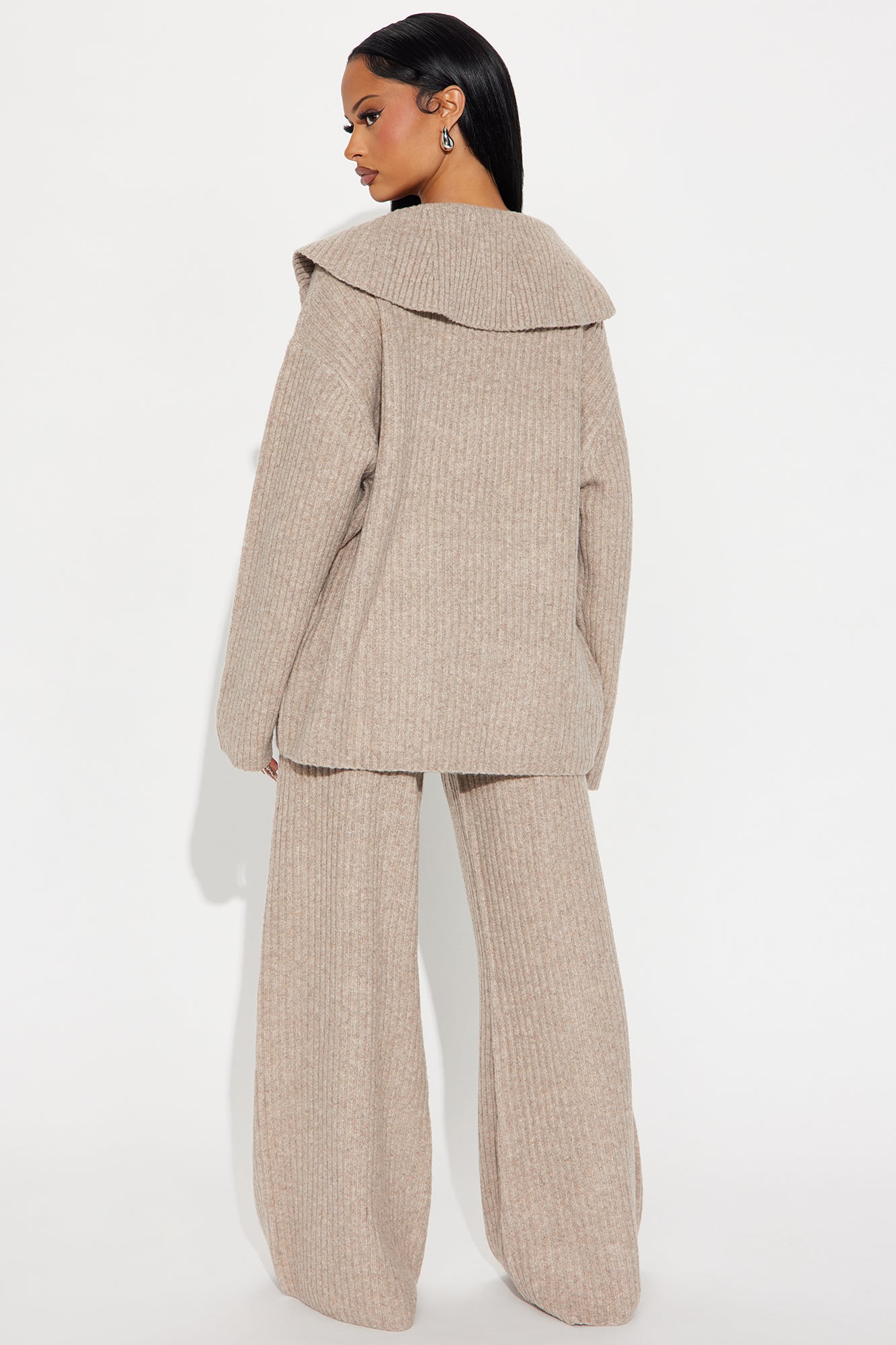 Monroe Slouchy Sweater Pant Set - Taupe