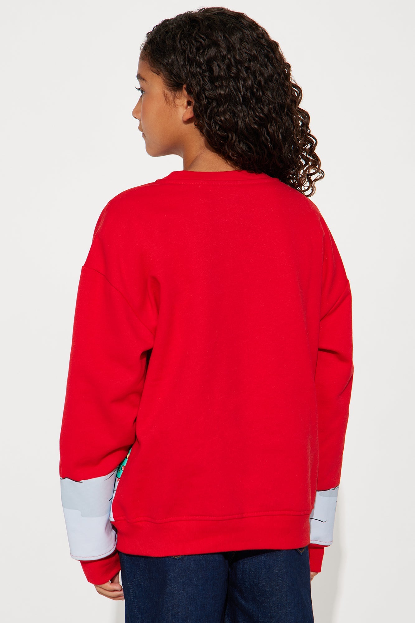 Mini Stitch Playing In The Snow Sweater - Red