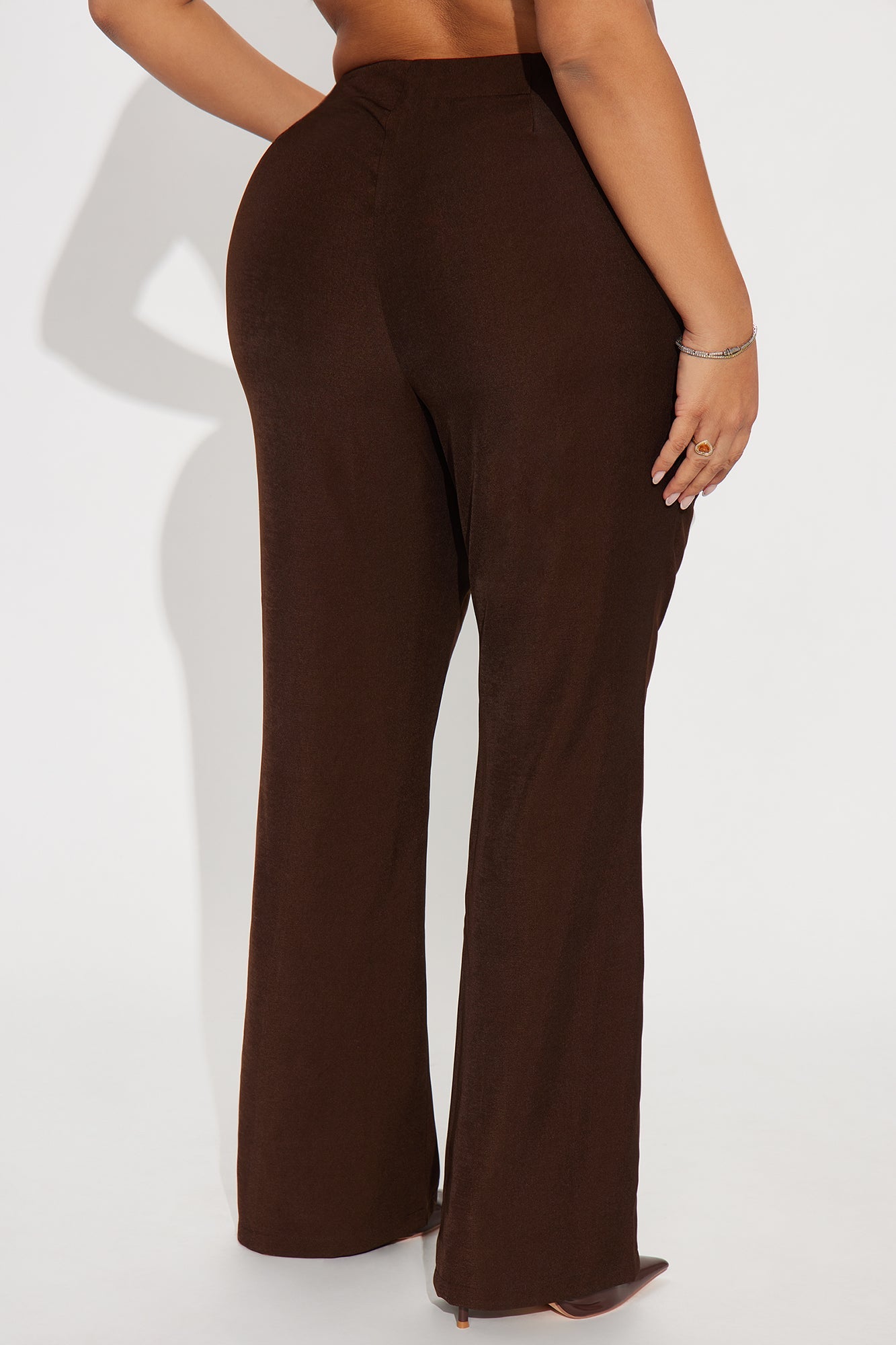 Night Out On The Town Straight Leg Trouser Pant 32″ - Brown