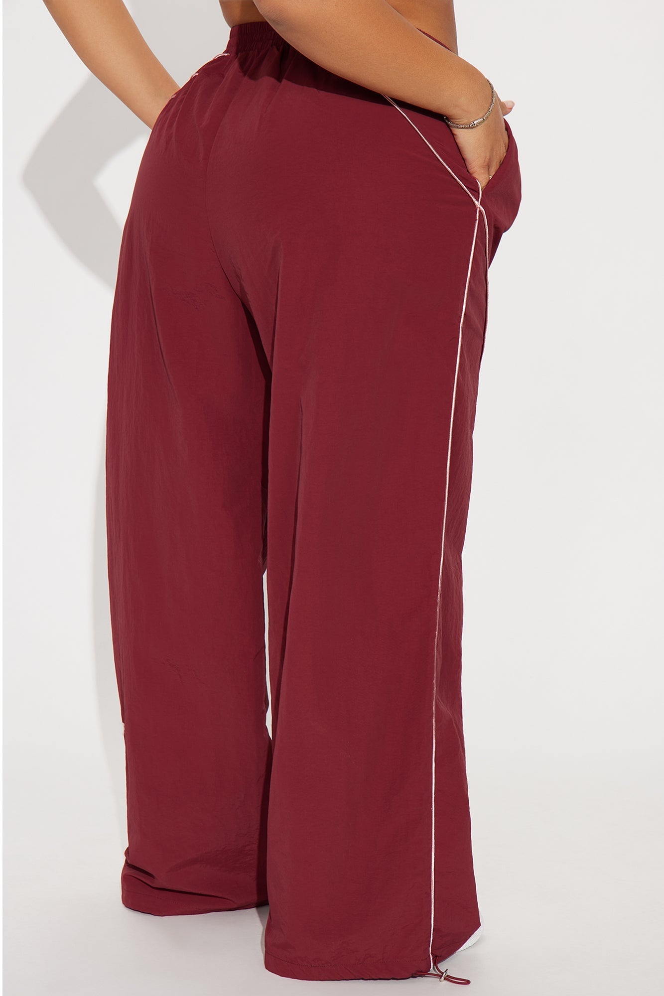 Precise Movement Windbreaker Track Pant - Burgundy/combo