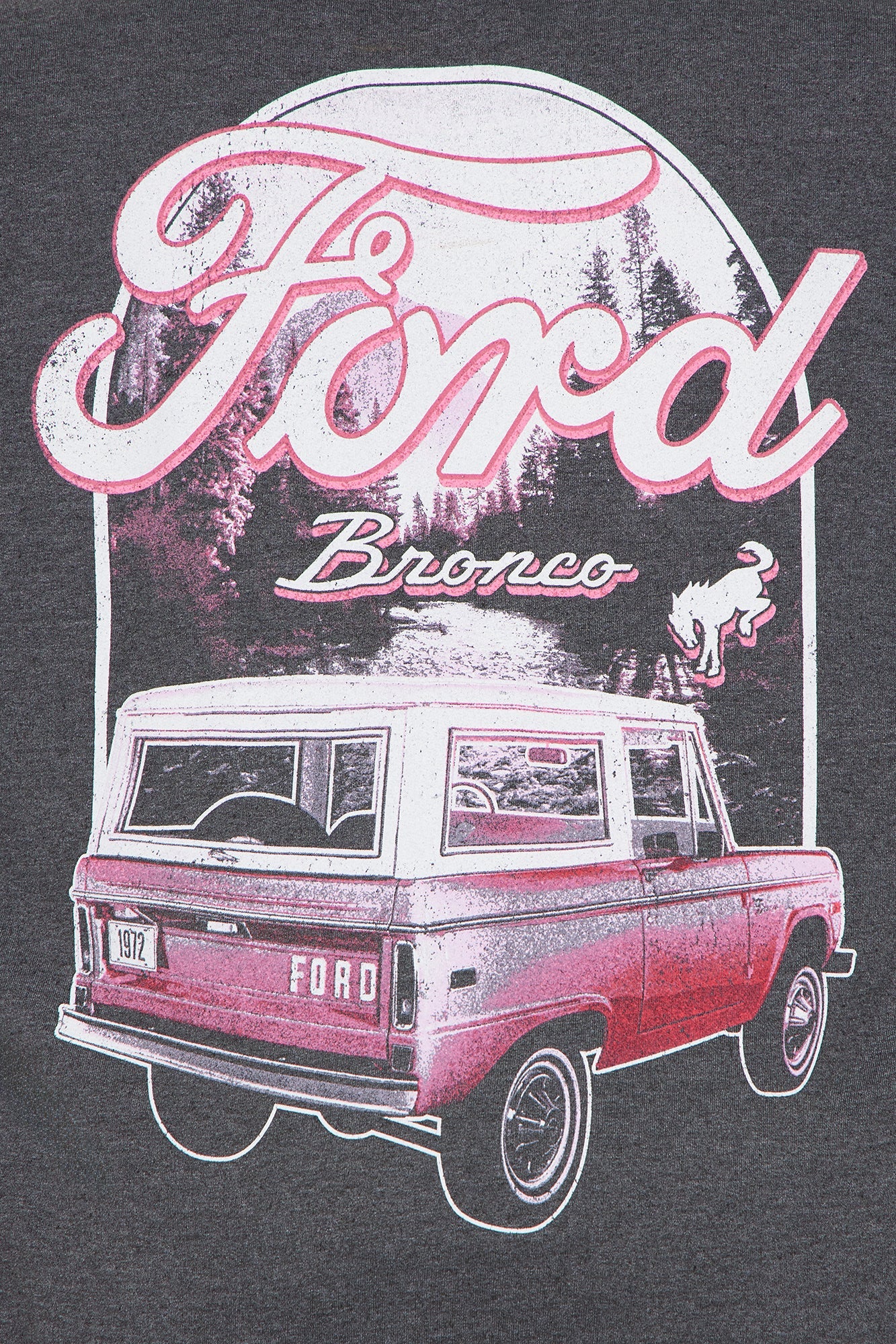 Ford Bronco Pull Over Crew Neck Sweatshirt - Black