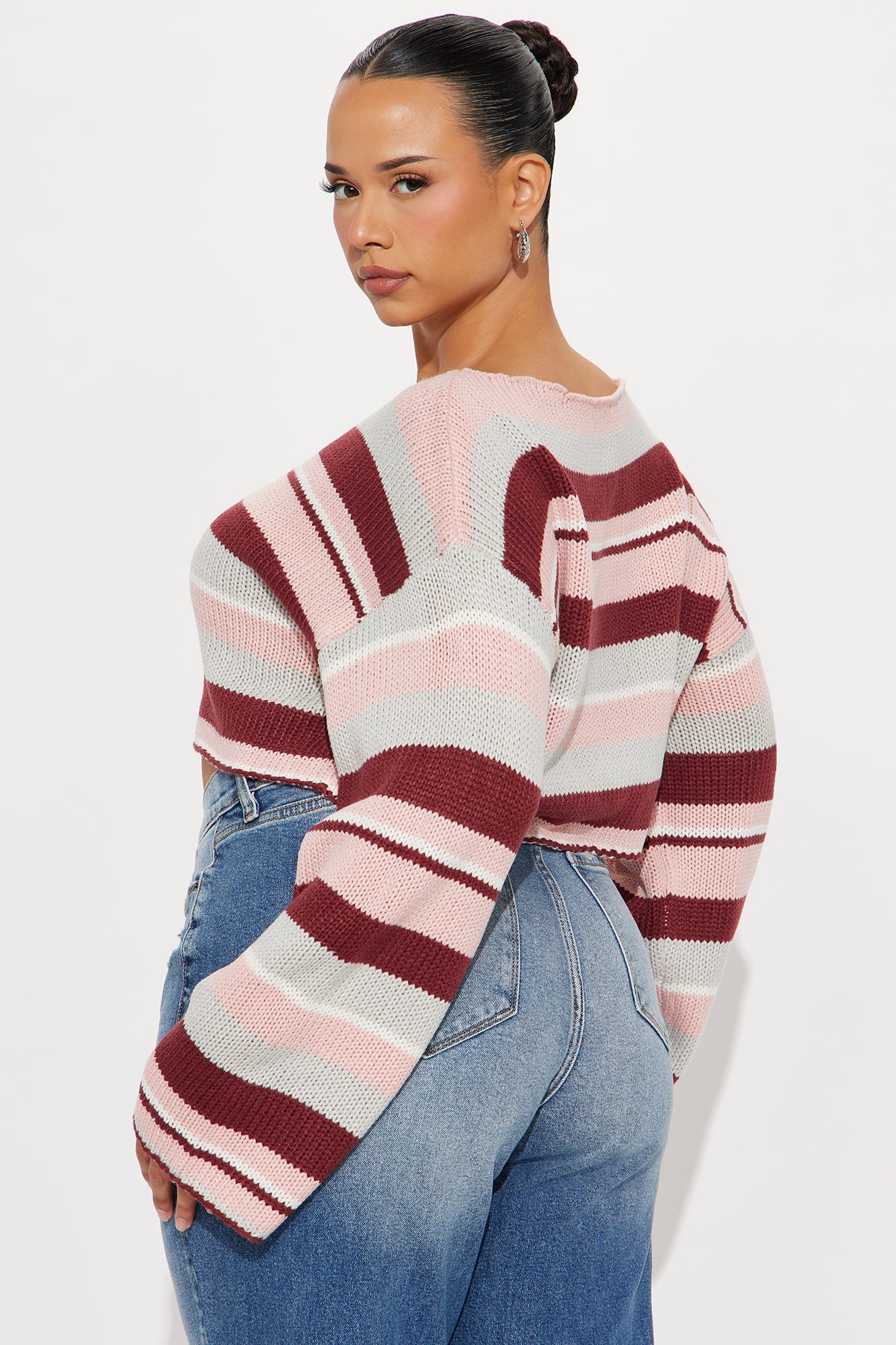 So Typical Color Block Bolero Sweater - Multi Color