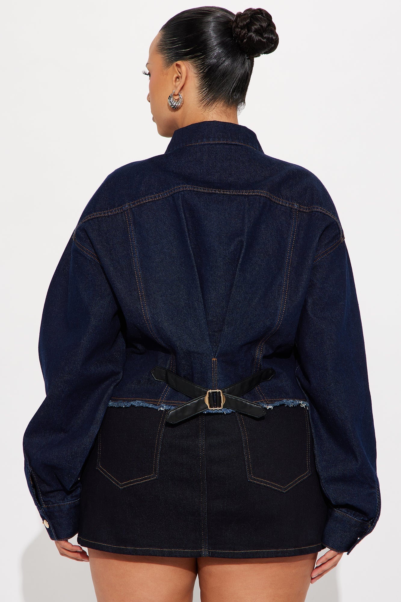 Western Way Back Cinch Denim Jacket - Dark Wash