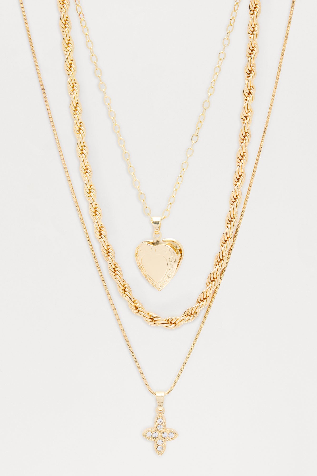 Loved Memories Layered Necklace - Gold