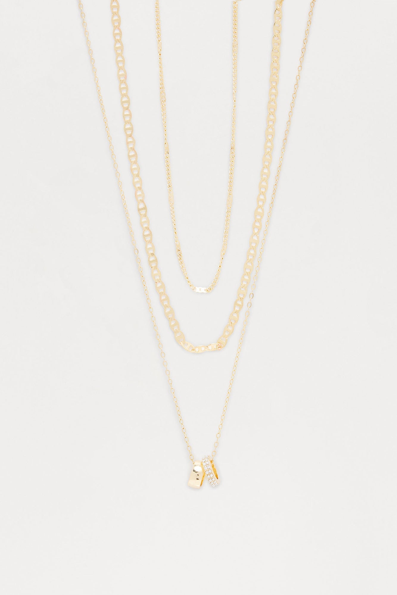 Follow My Lead Layered Necklace - Gold