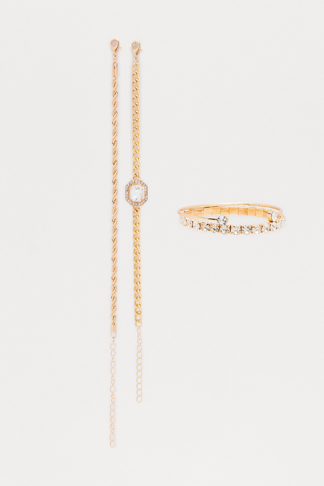 Dazzling Nights 4 Piece Bracelet Set - Gold