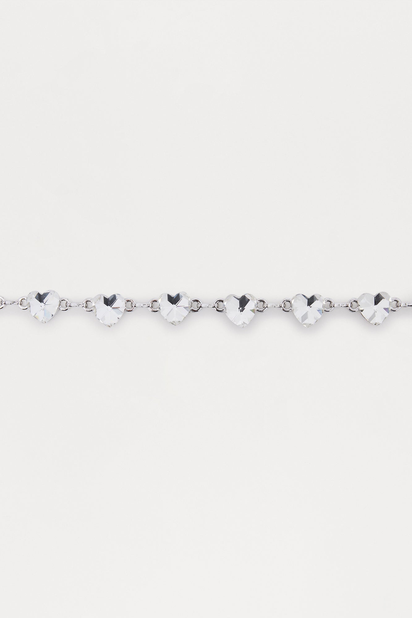 Bright Star Rhinestone Chain Belt - Silver