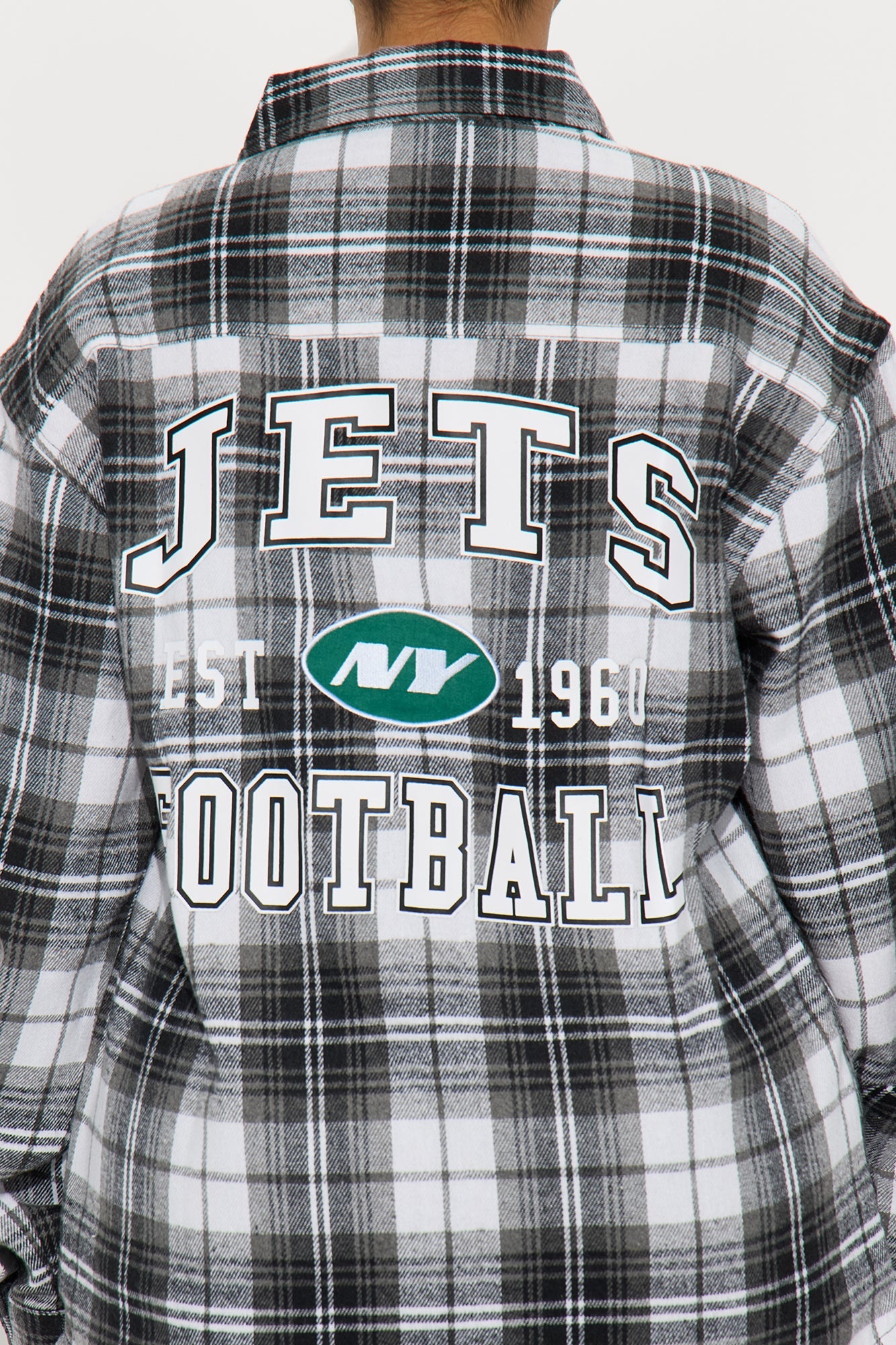 NFL NY Jets Plaid Flannel - Black/combo