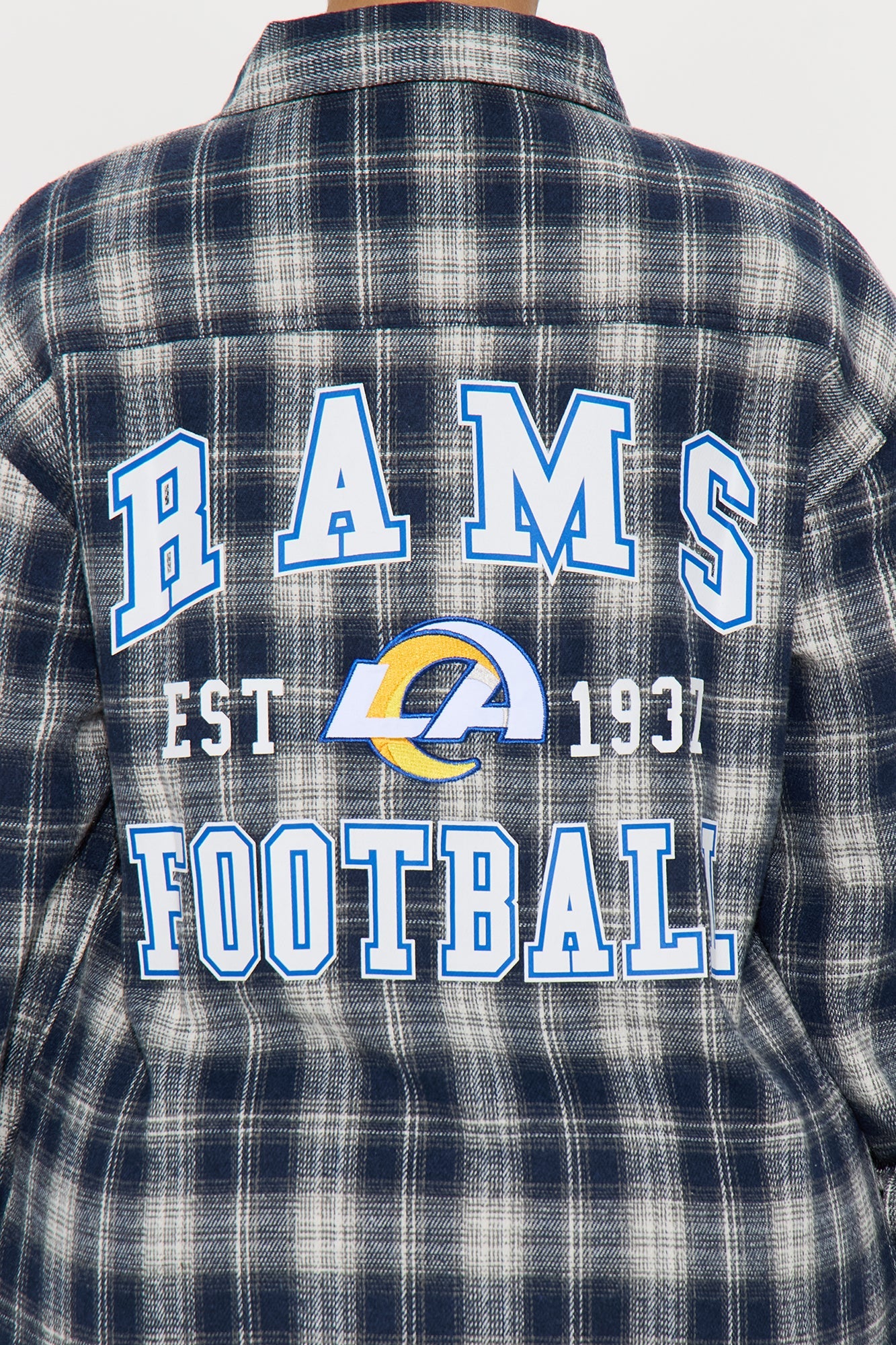 NFL Rams Plaid Flannel - Blue/combo