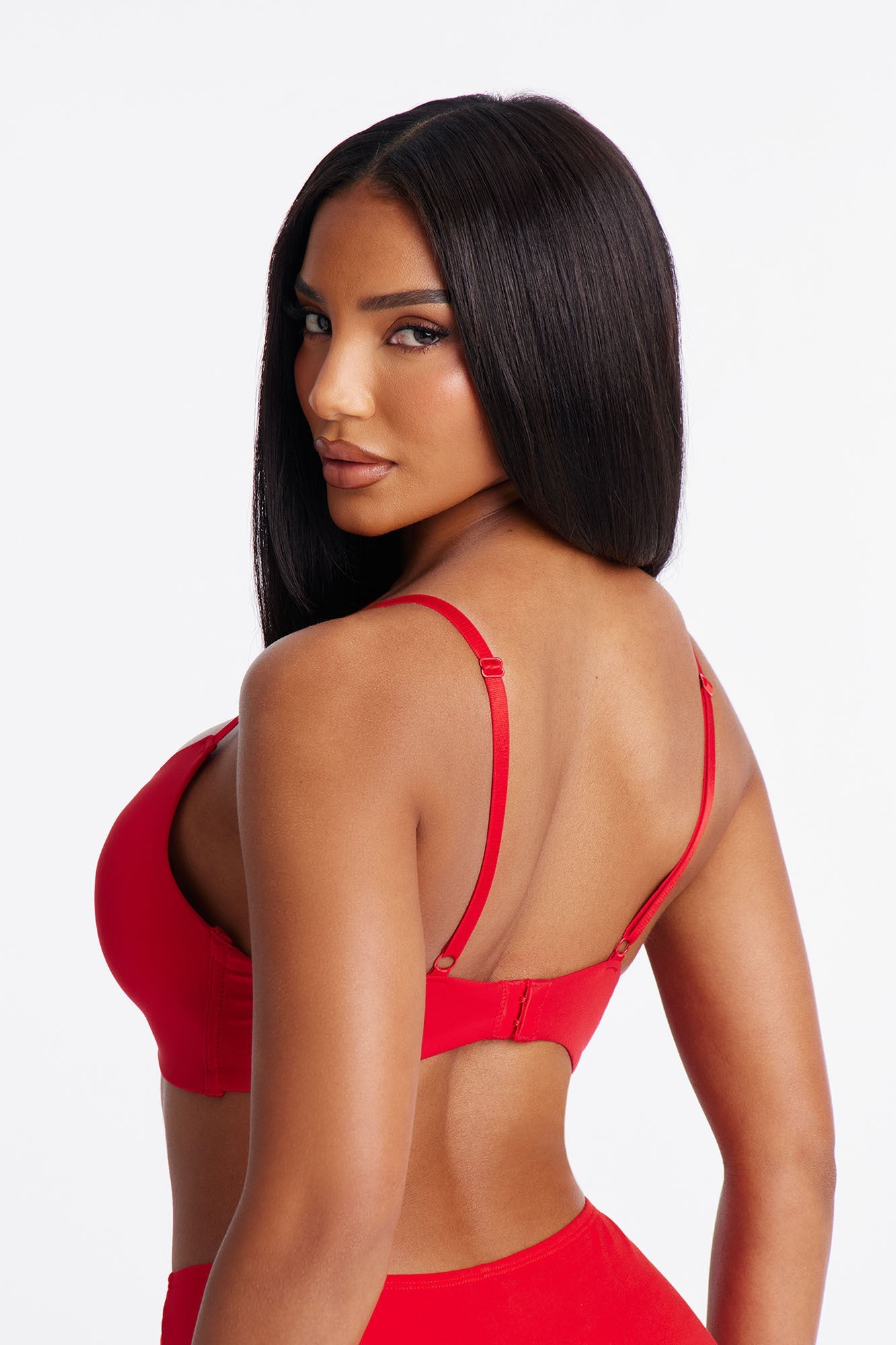 Let Me Live Wireless Bra - Red