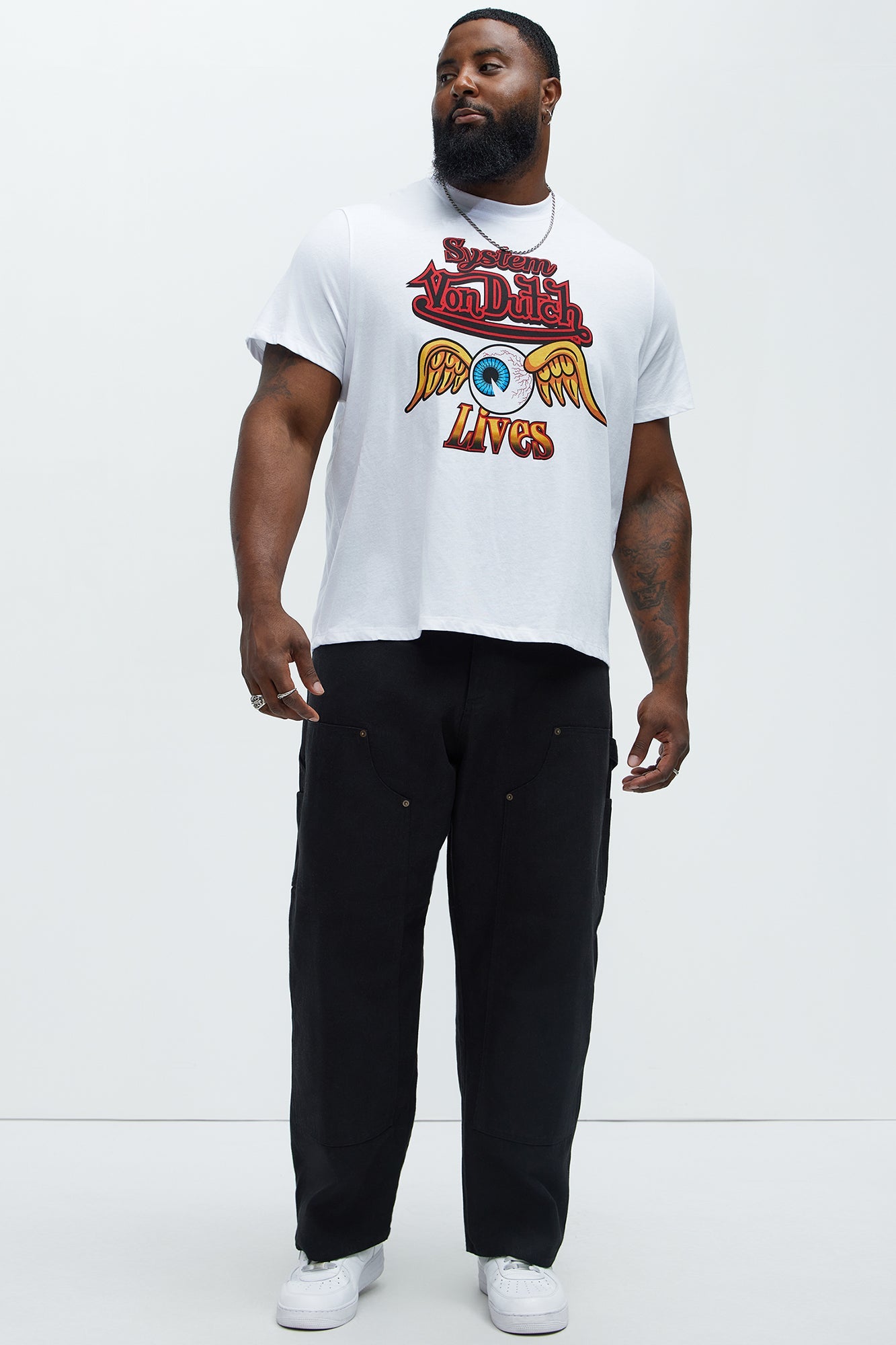 Von Dutch System Lives Short Sleeve Tee - White