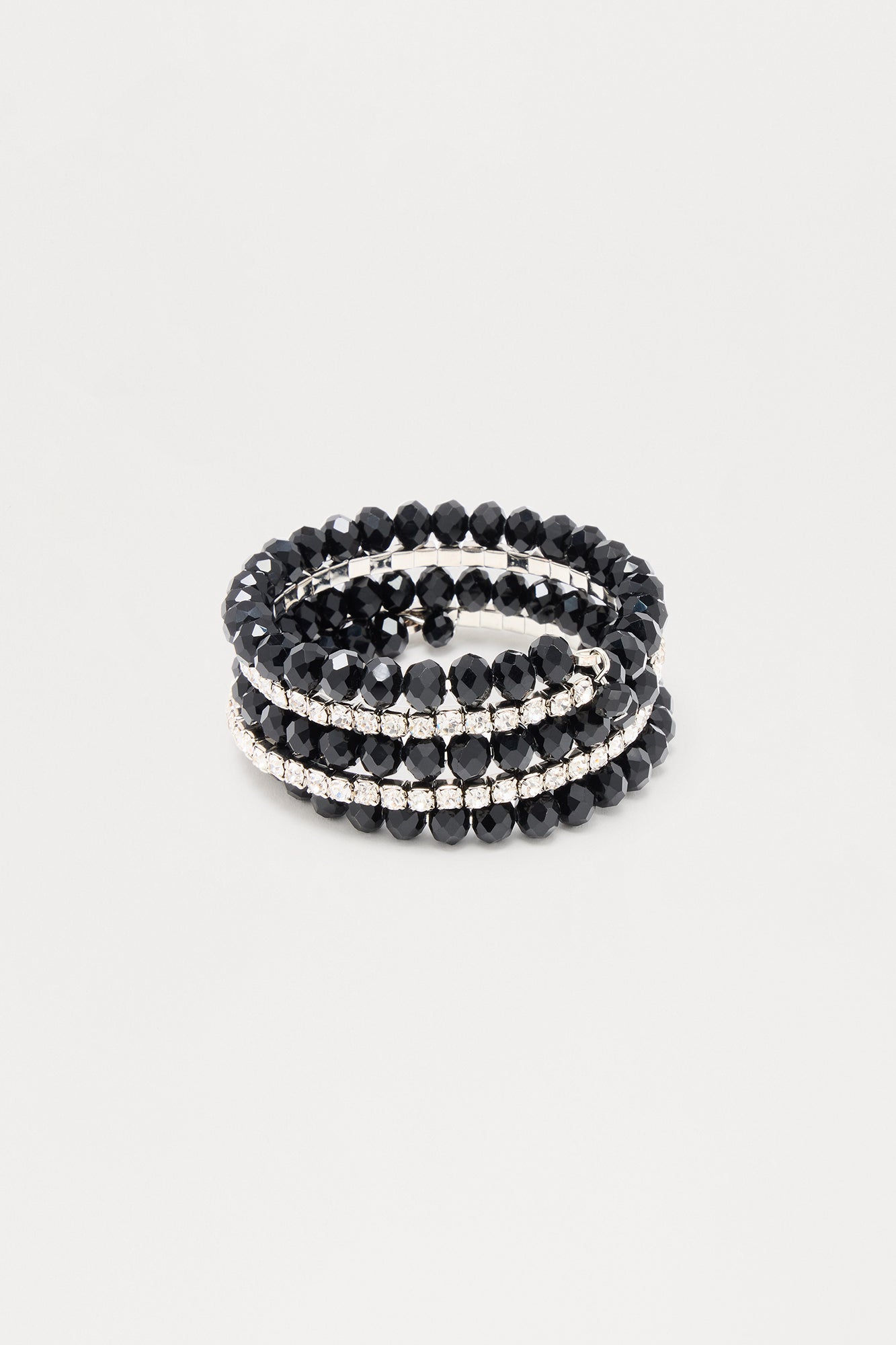 Used to know You spiral Bracelet - Silver/Black