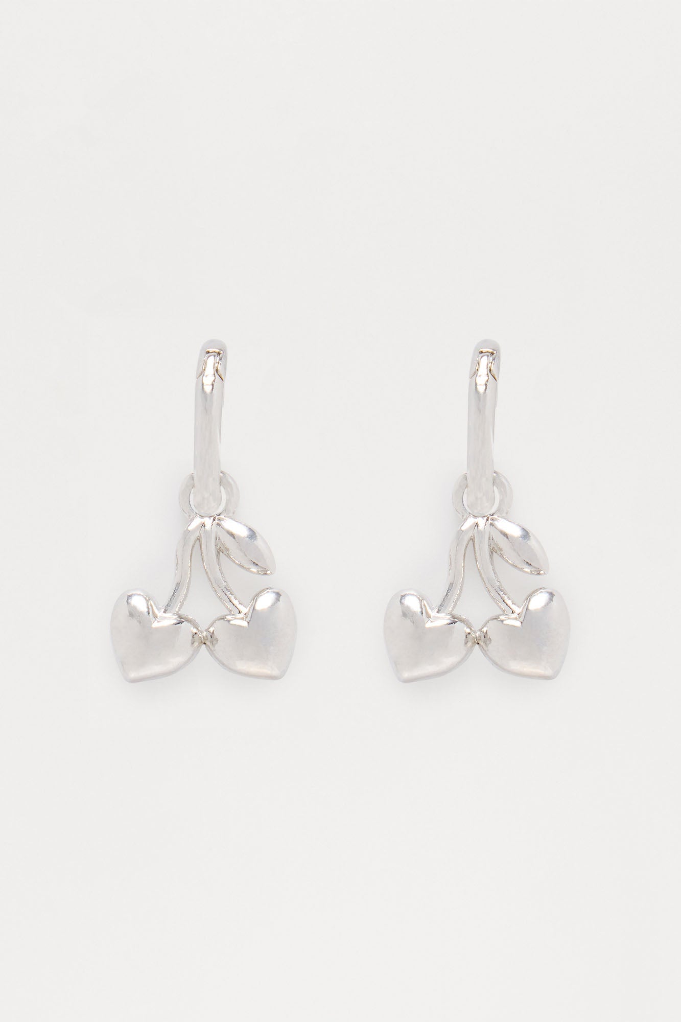 Very Cherry Drop Earrings - Silver