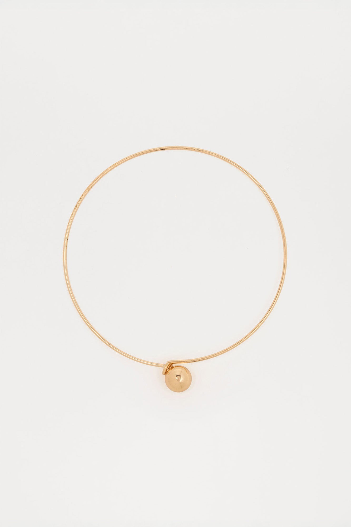 Reading Into It Choker Necklace - Gold