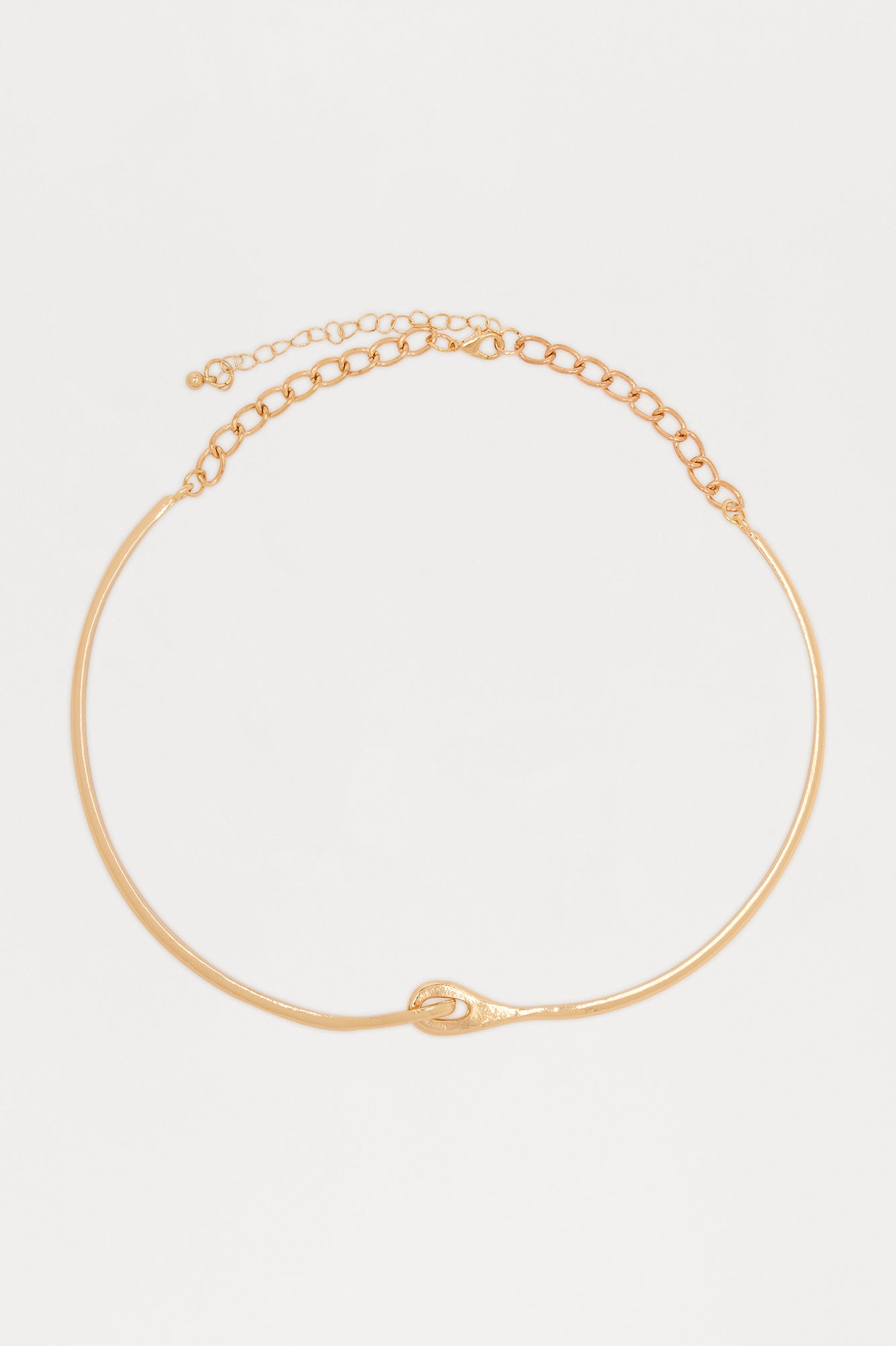 Don't Overthink It Choker Necklace - Gold