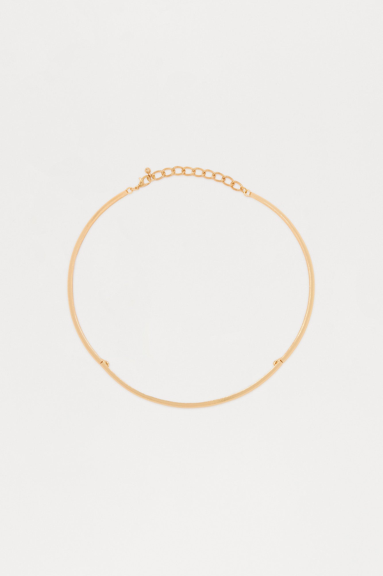 Don't Get It Twisted Choker Necklace - Gold