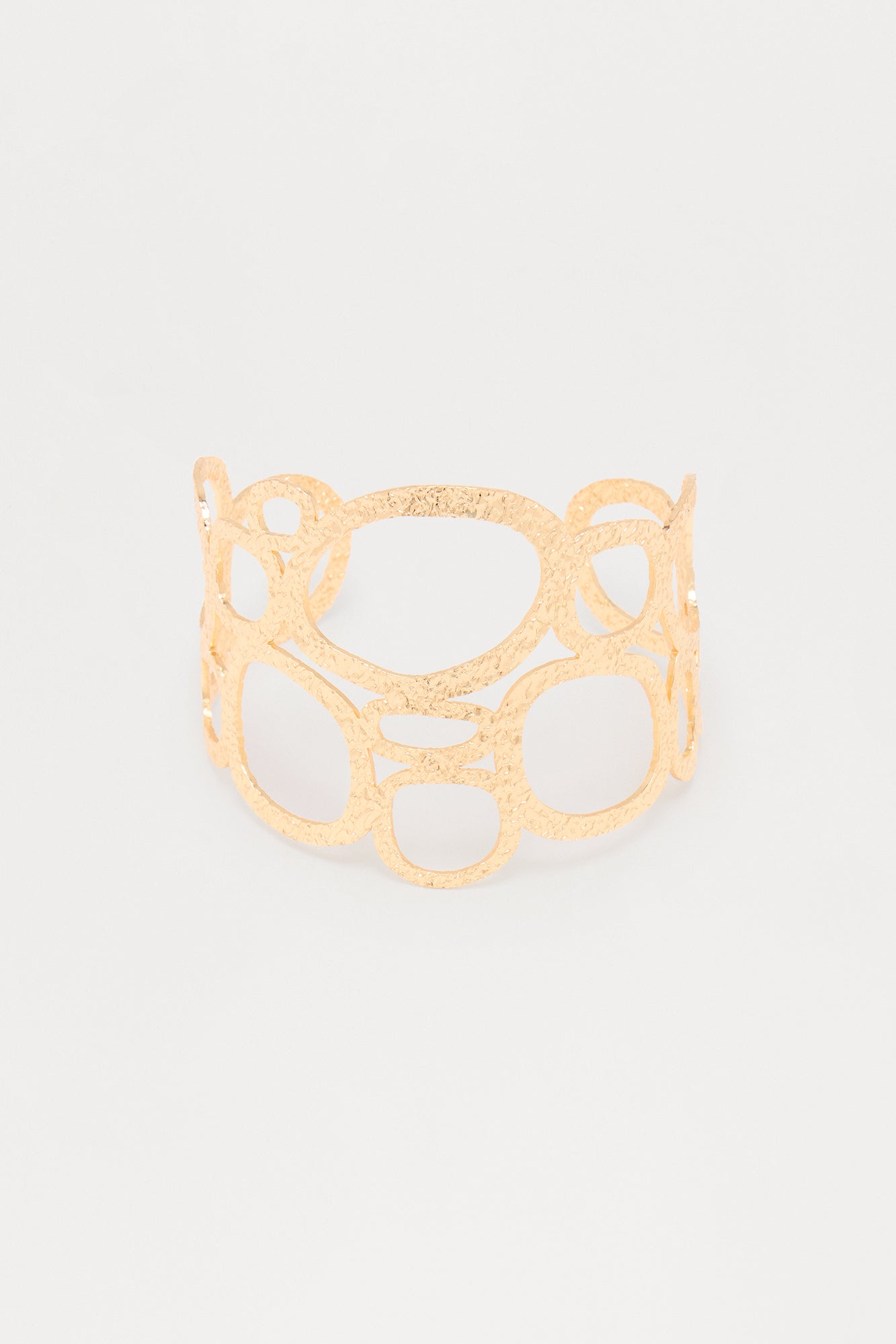 Michelle Cut Out Cuff Bracelet - Gold