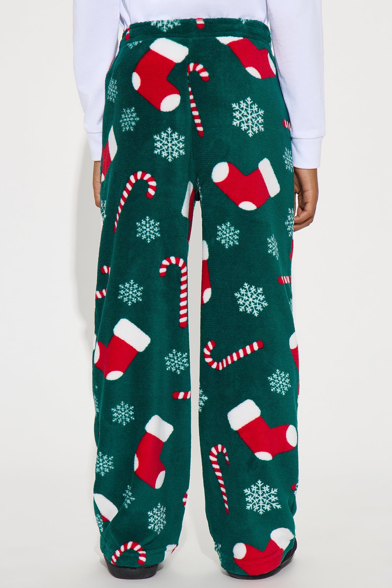 Mini Stocking Stuffer Matching Family Plush Pants - Green/combo