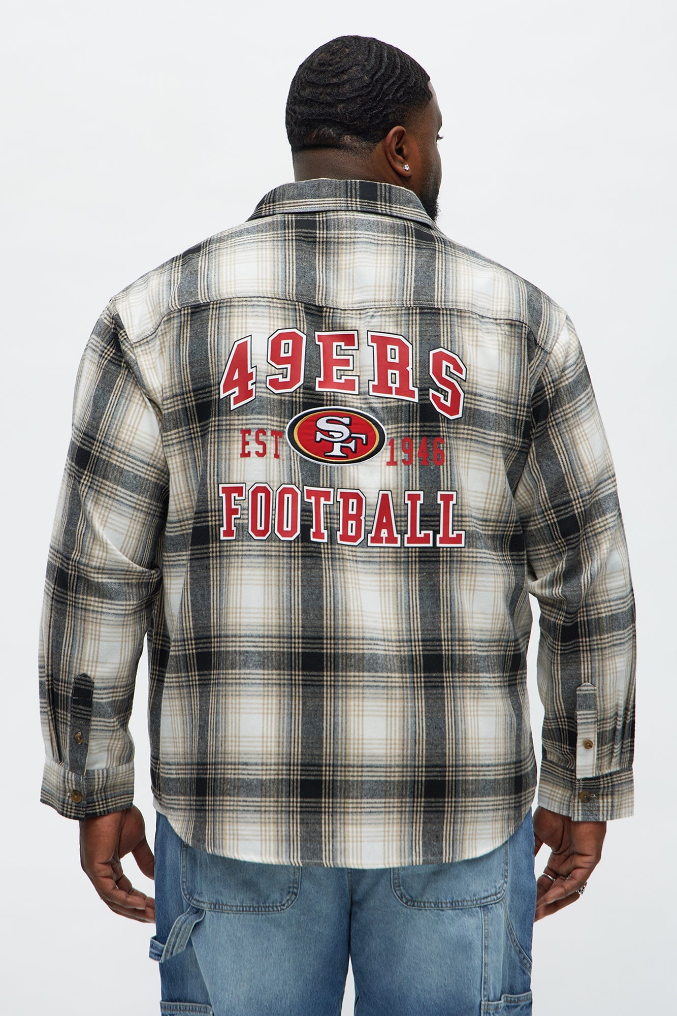 49ers Flannel - Cream/combo