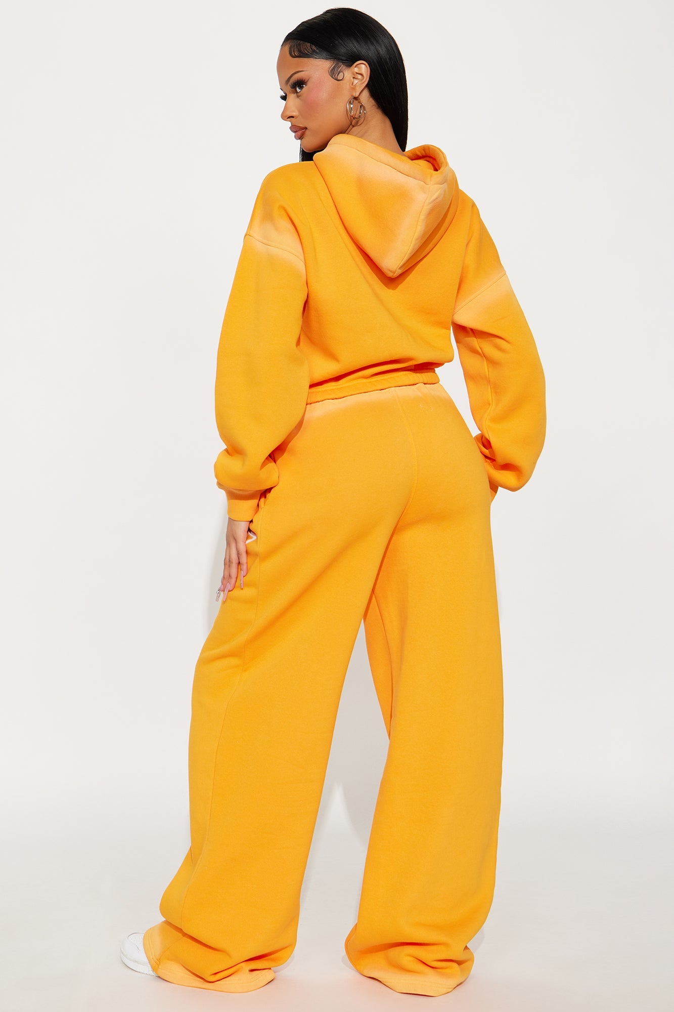 Shining Star Fleece Pant Set - Orange