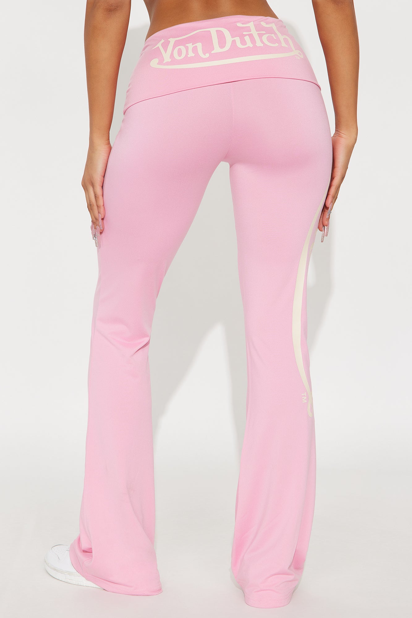 Von Dutch Cozy Flare Leg Pant - Pink