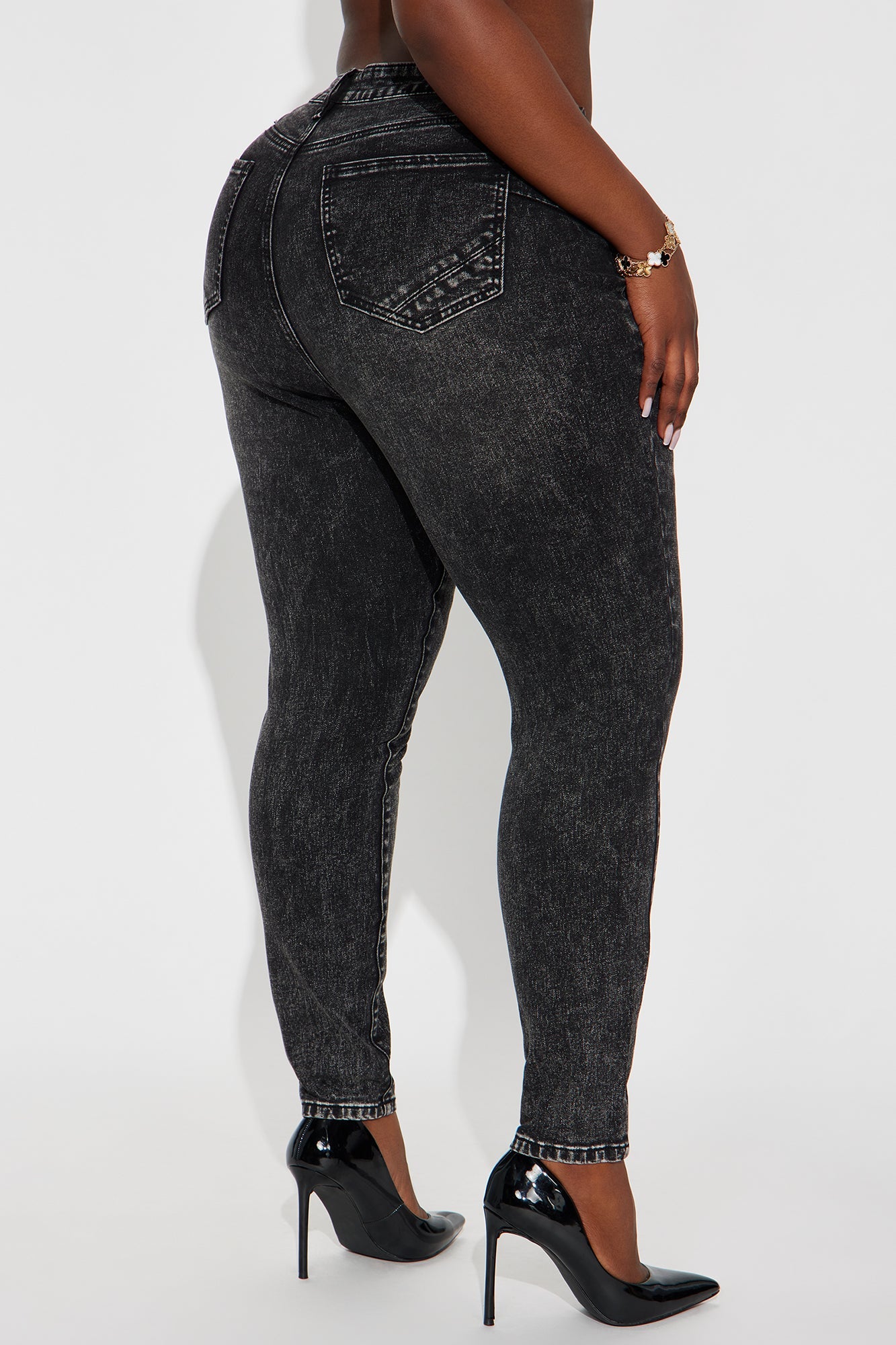 San Diego Sculpting High Rise Stretch Skinny Jeans - Black