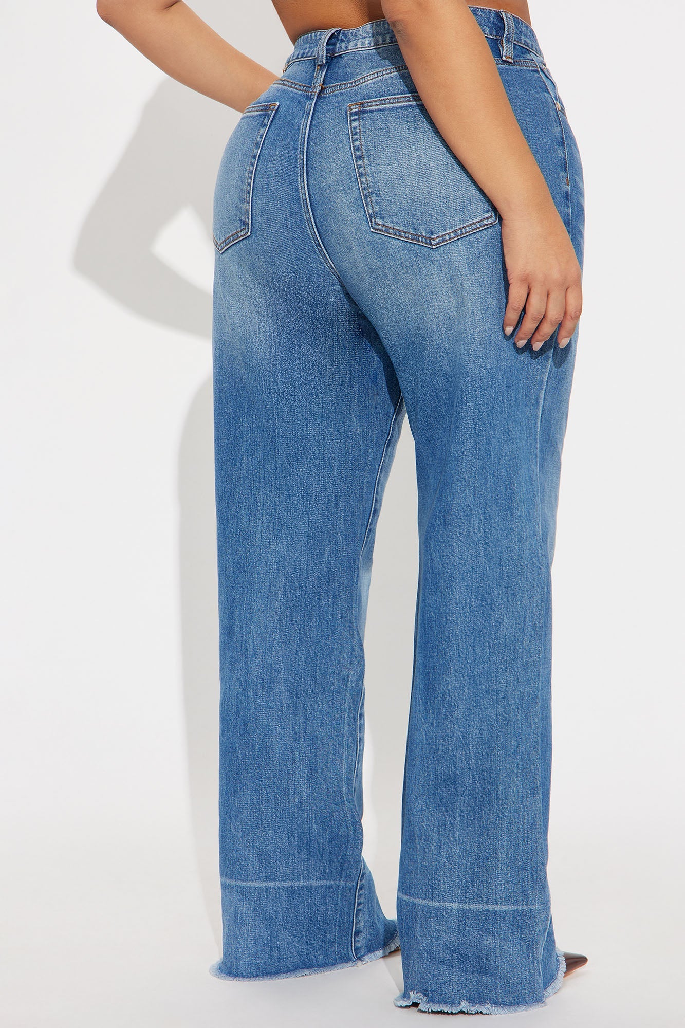 Pasadena Wide Leg Jeans - Medium Wash