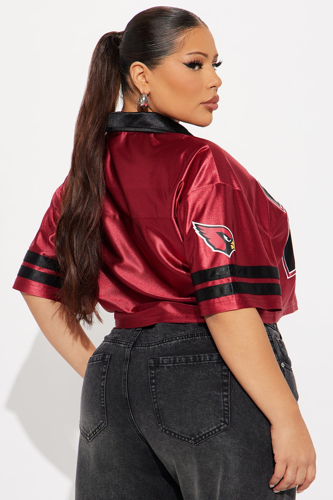 NFL Arizona Cardinals Cropped Shirt - Red