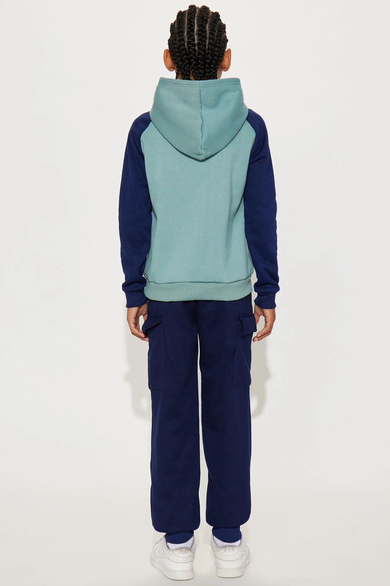 Mini Speed Racing Hoodie And Jogger Pant Set - Blue/combo