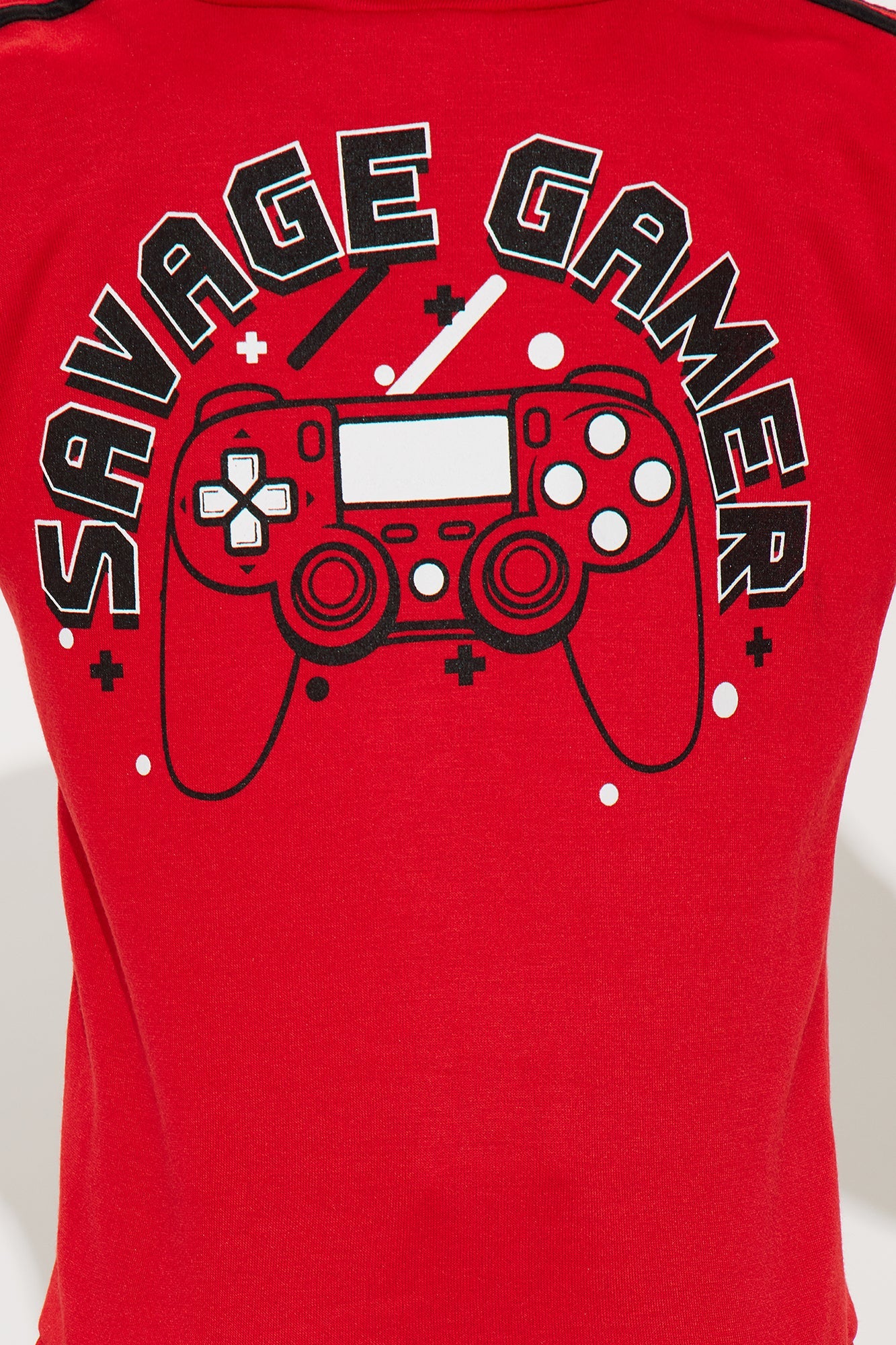 Mini Savage Gamer Pullover Hoodie And Jogger Pant Set - Red/combo