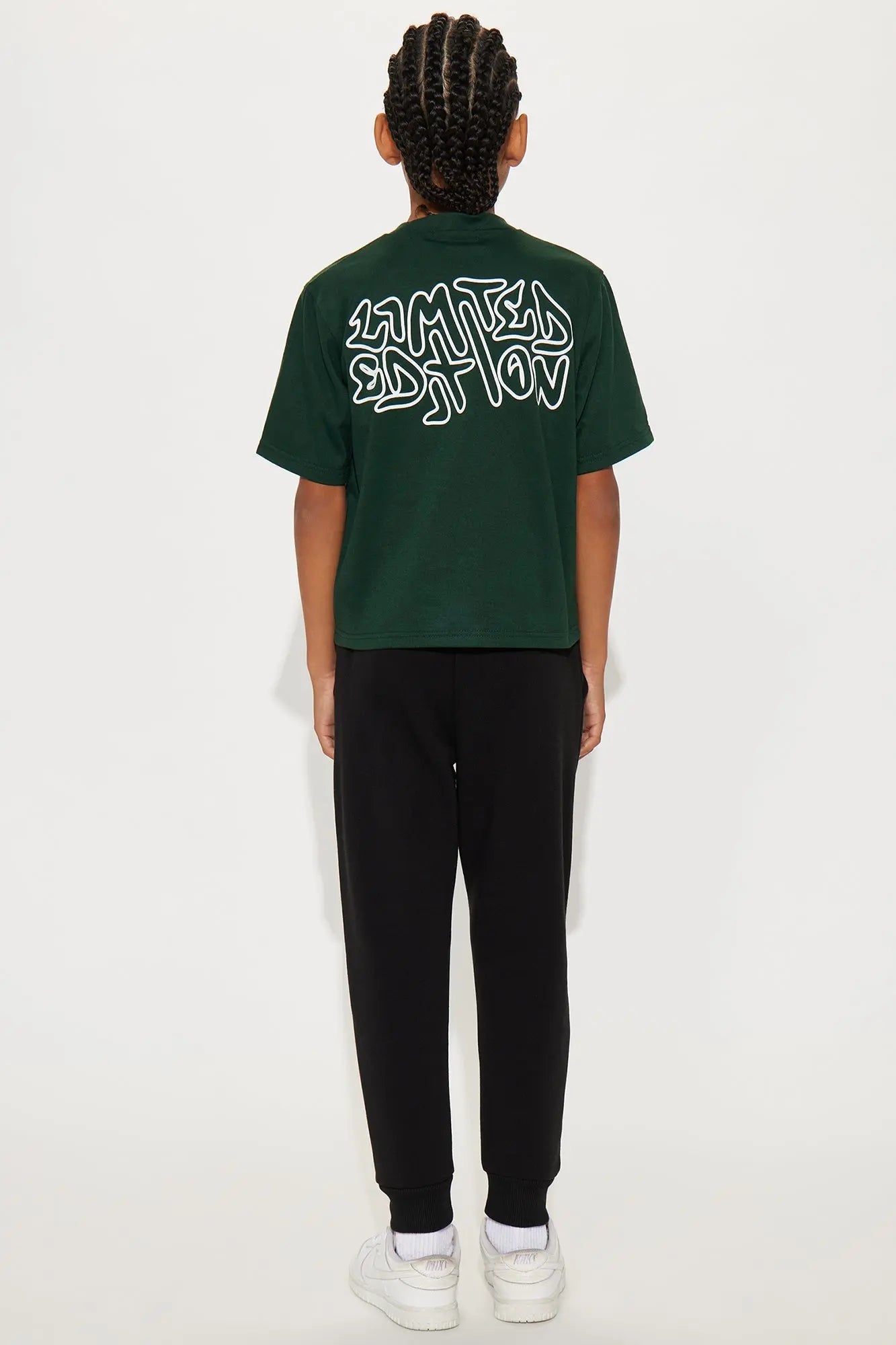 Mini Limited Edition Front/Back T-Shirt And Pant Set - Green/combo