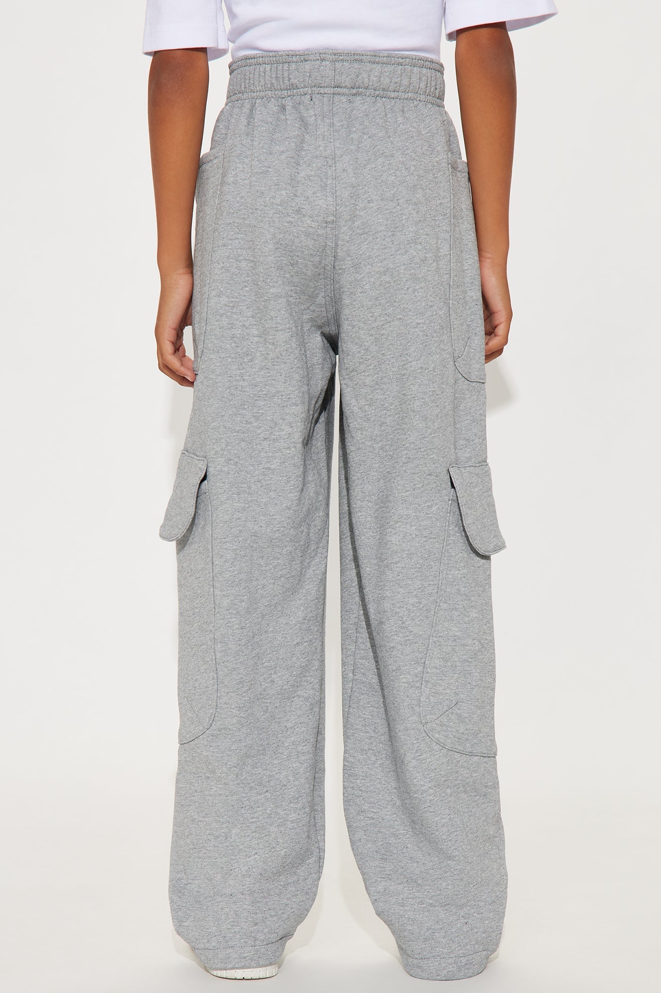 Mini Cargo Stashed Sweatpants - Grey
