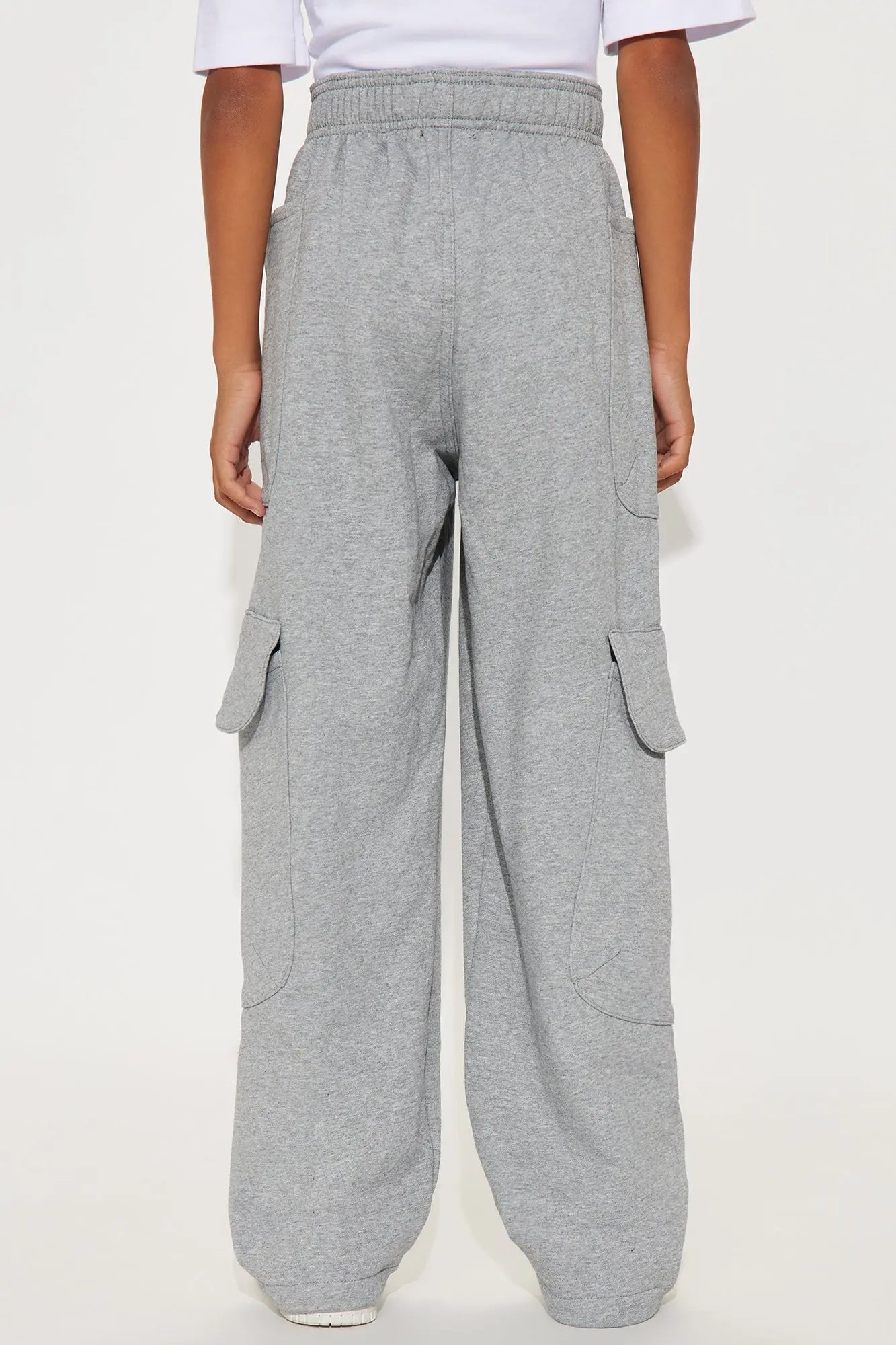 Mini Cargo Stashed Sweatpants - Grey
