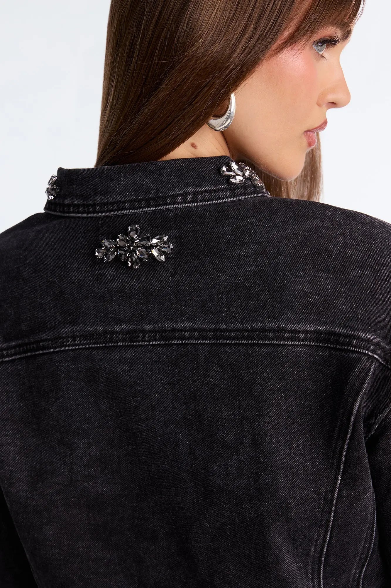 Ophelia Denim Jacket - Black Wash