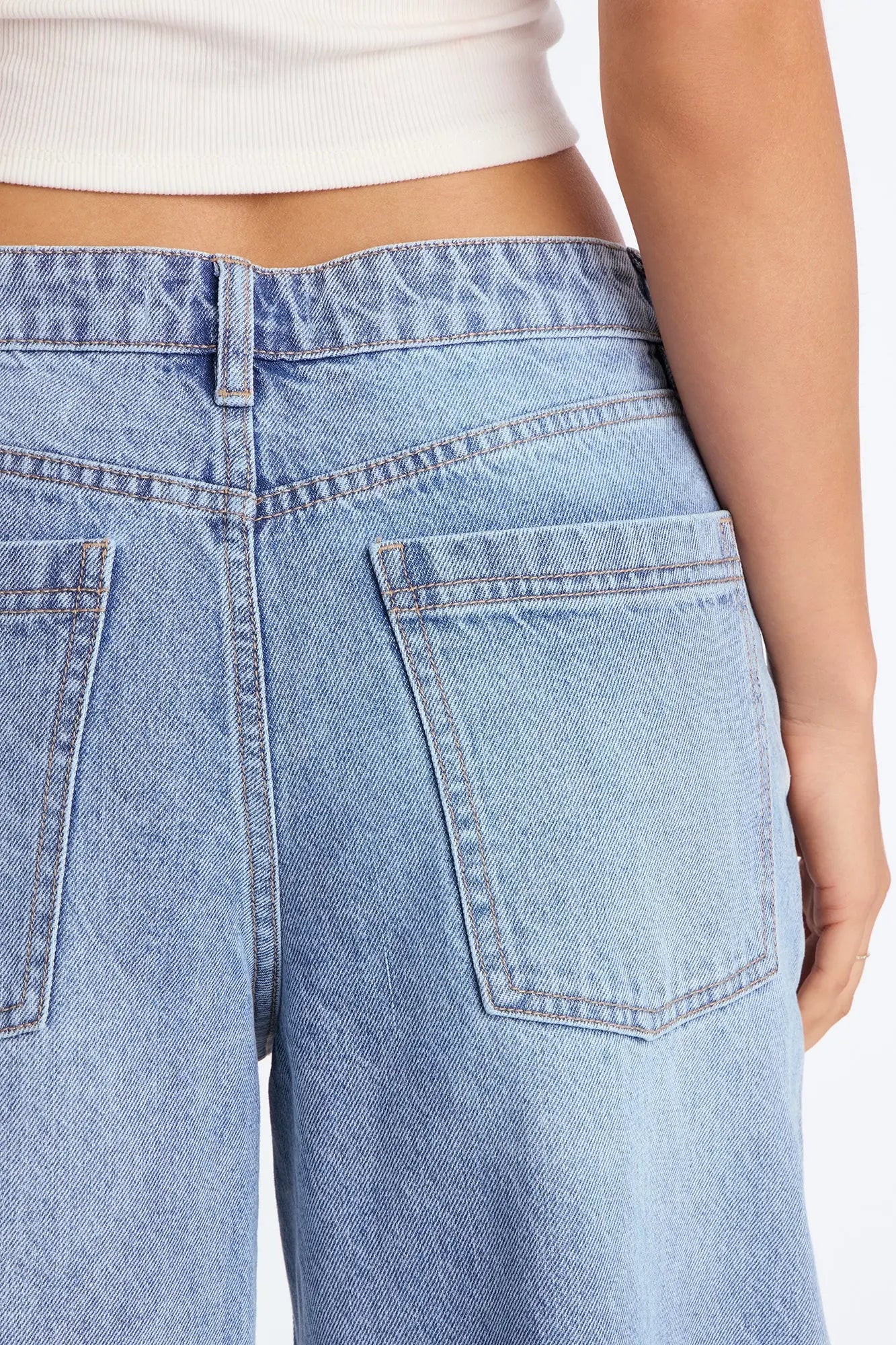 Back To It Wide Leg Jeans - Light Wash