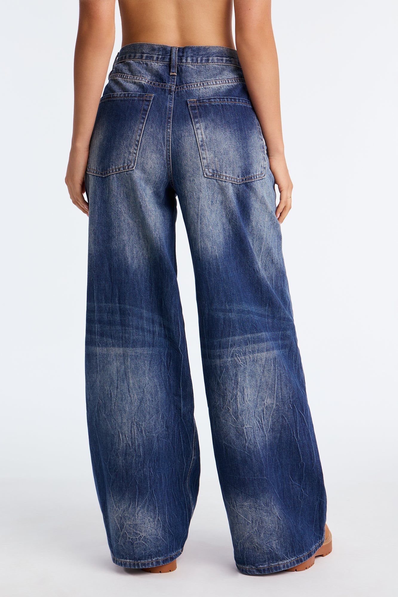 Into You Baggy Jeans - Dark Wash