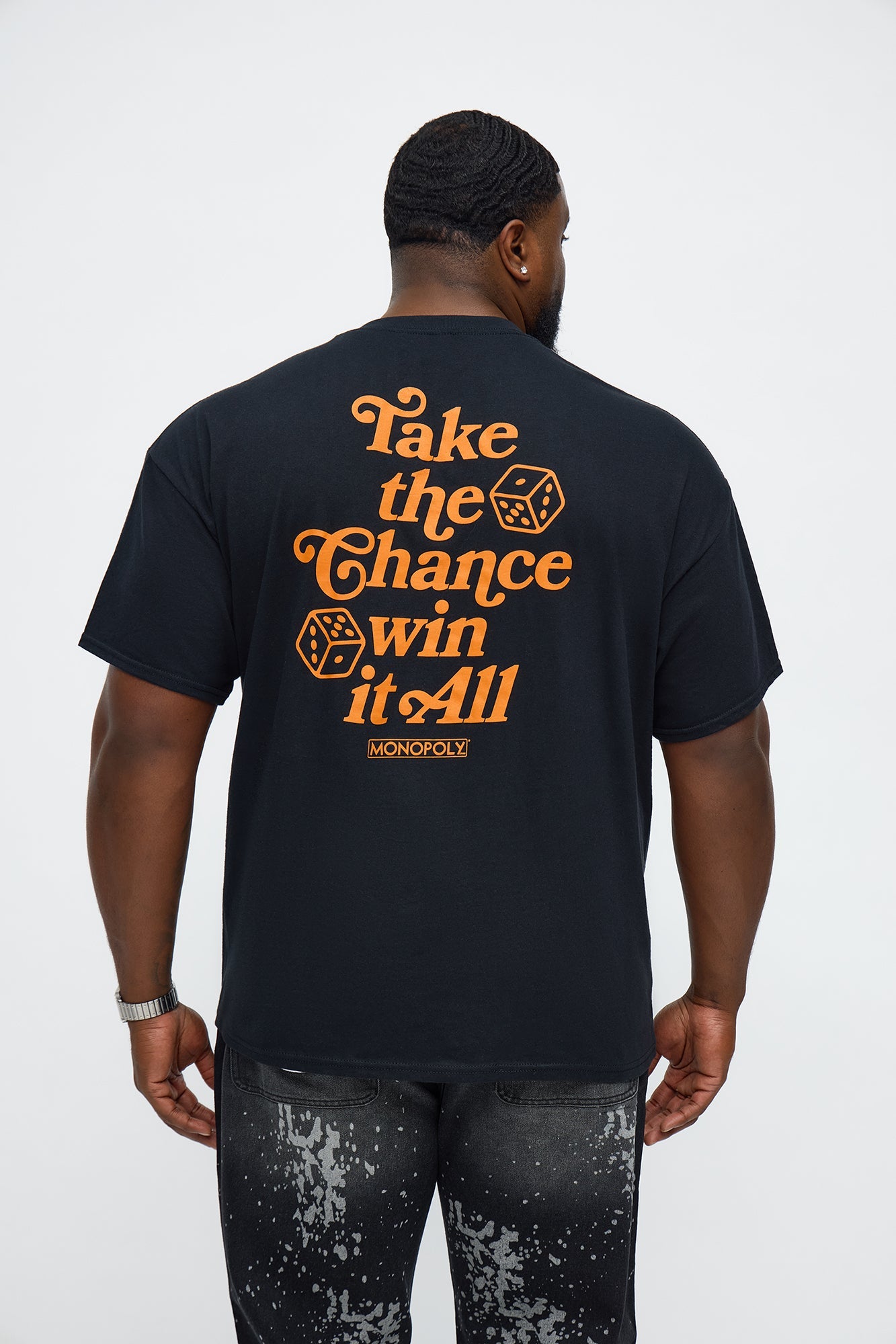 Monopoly Take The Chance Short Sleeve Tee - Black