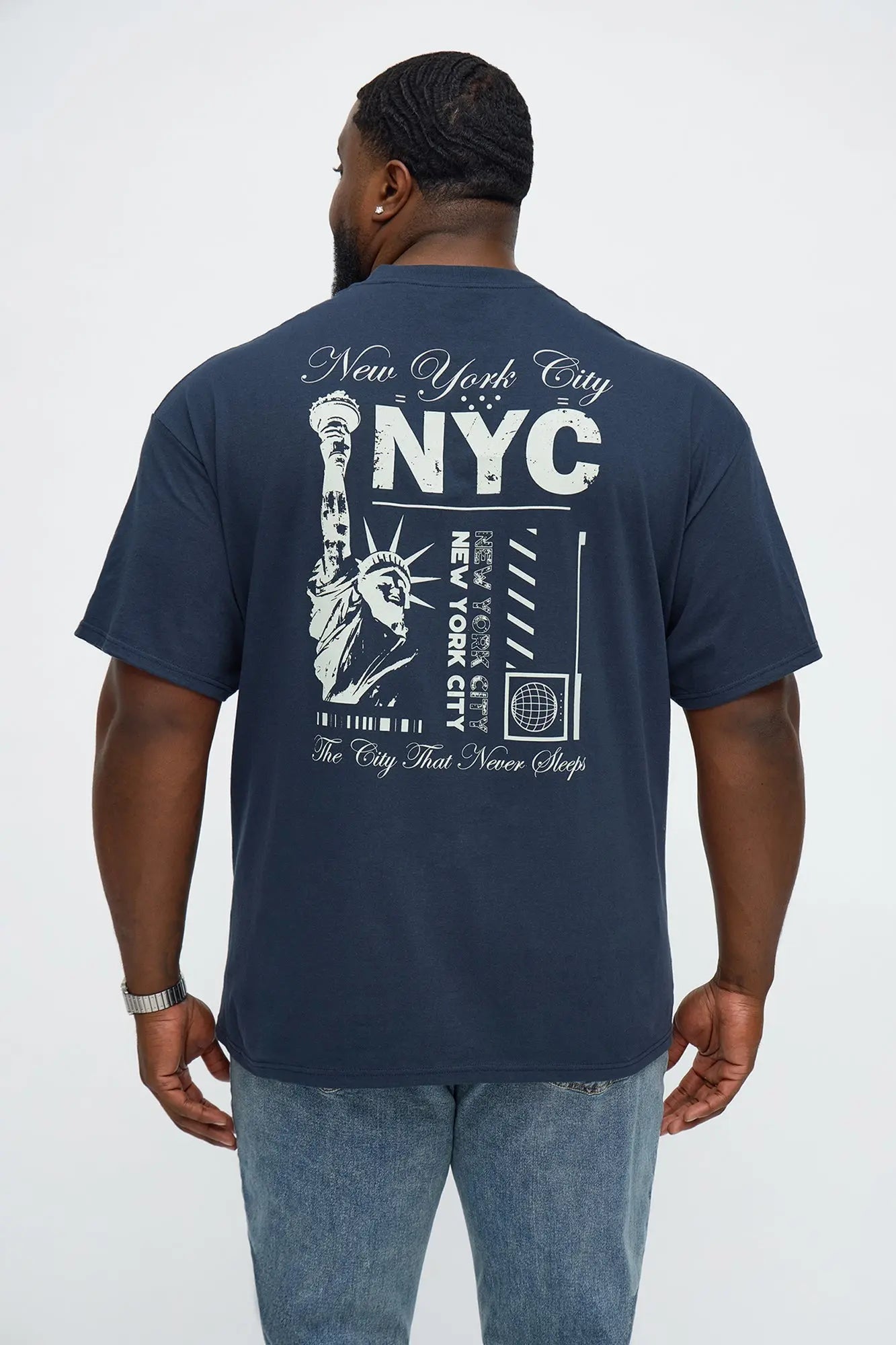 New York City Lady Liberty Short Sleeve Tee - Navy
