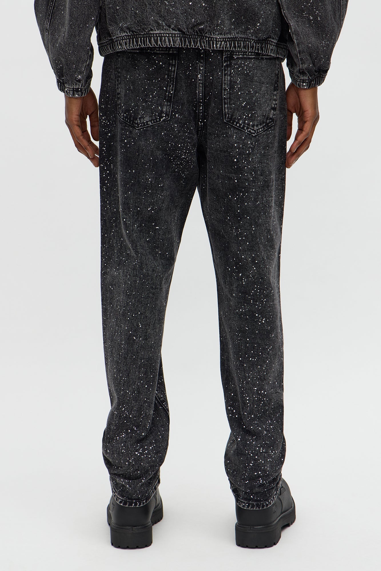 Slim Shimmering Nights Jean - Black Wash