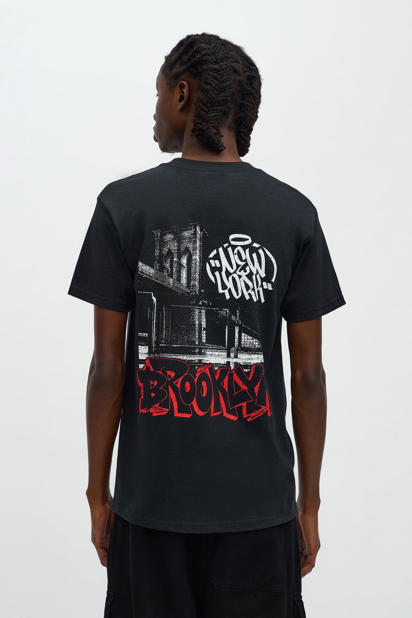 Brooklyn NYC Bridge Short Sleeve Tee - Black